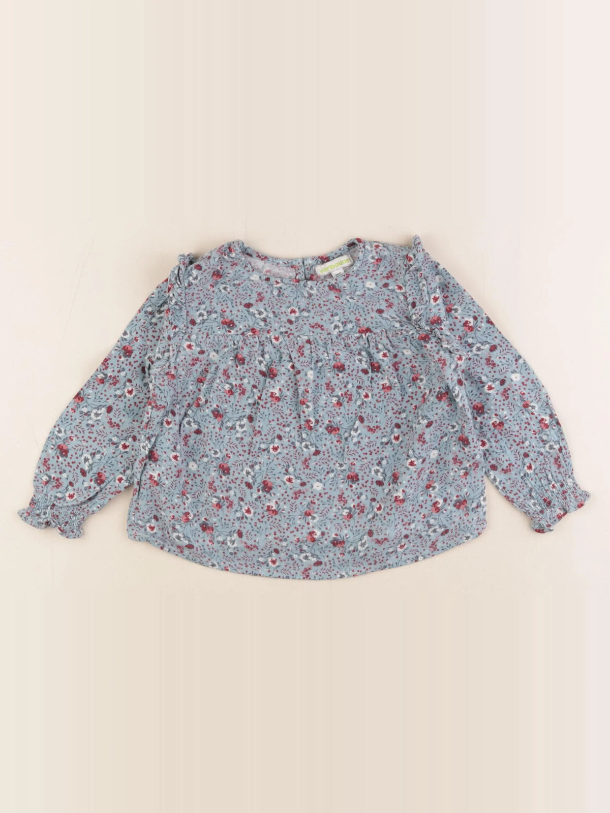 Vertbaudet - blouse bleu - 3 ans