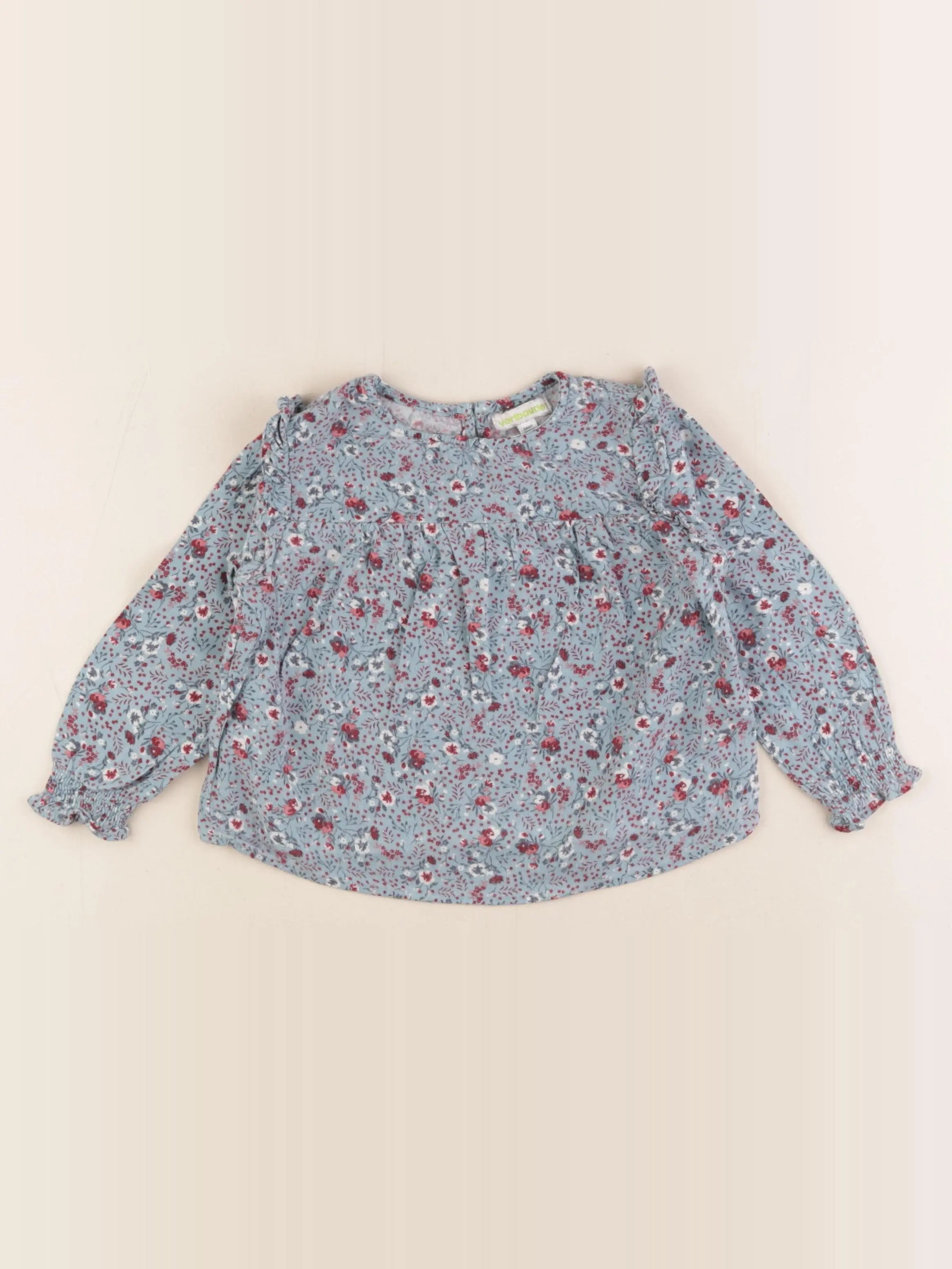 Vertbaudet - blouse bleu - 3 ans