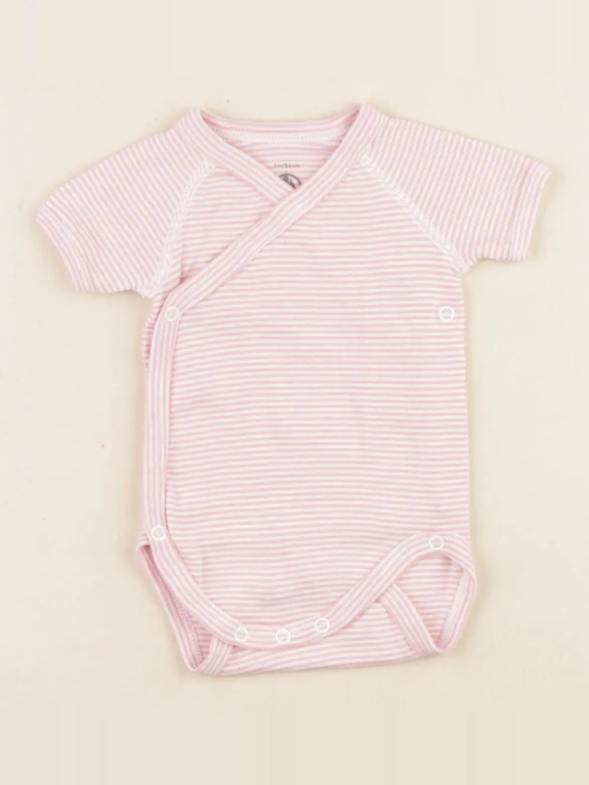 Petit Bateau - body rose - 1 mois