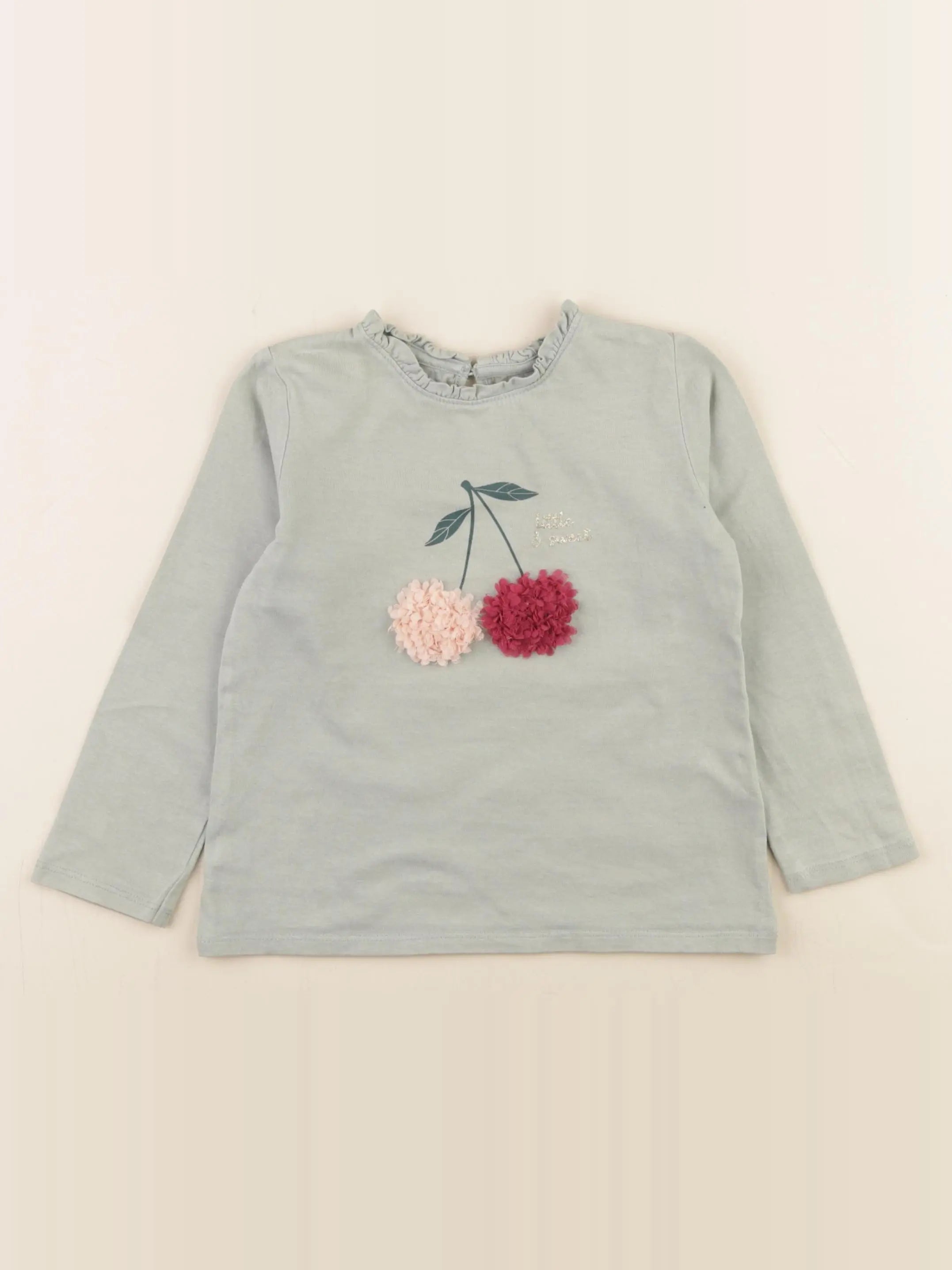 Vertbaudet - tee-shirt vert - 4 ans