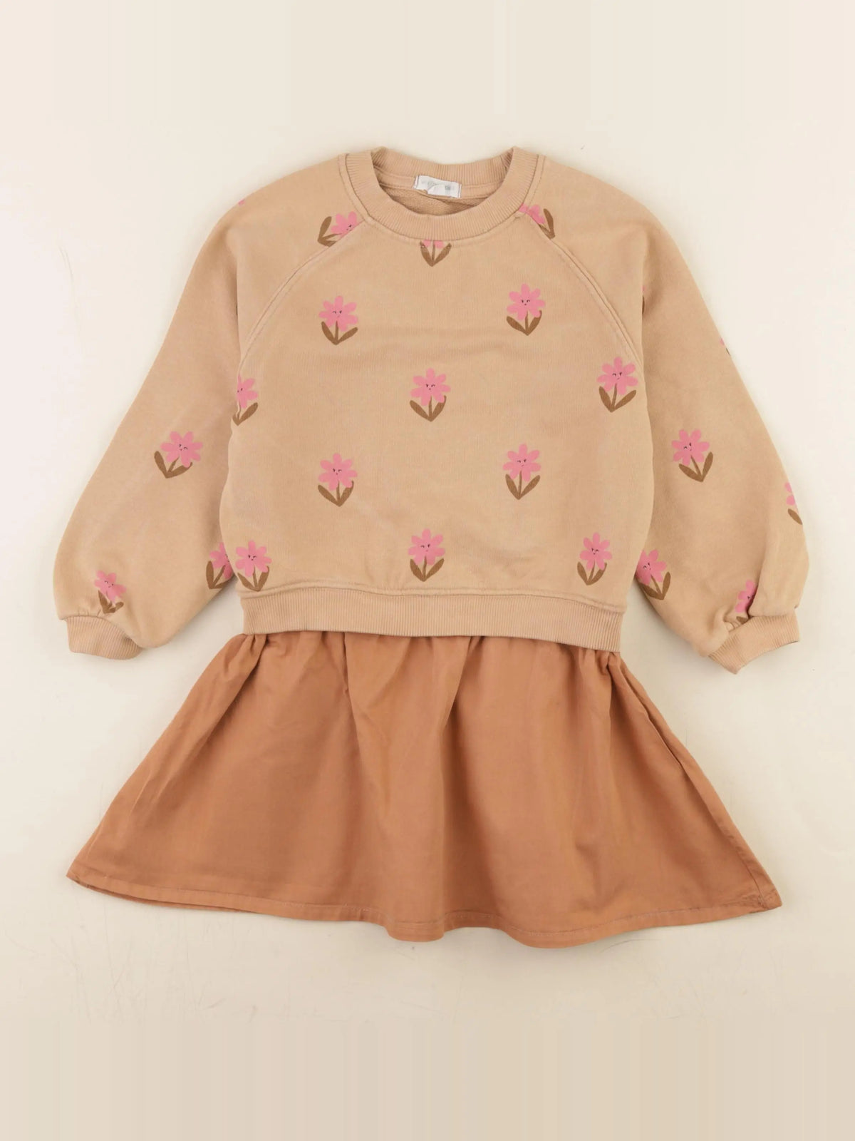 Vertbaudet - robe marron - 4 ans