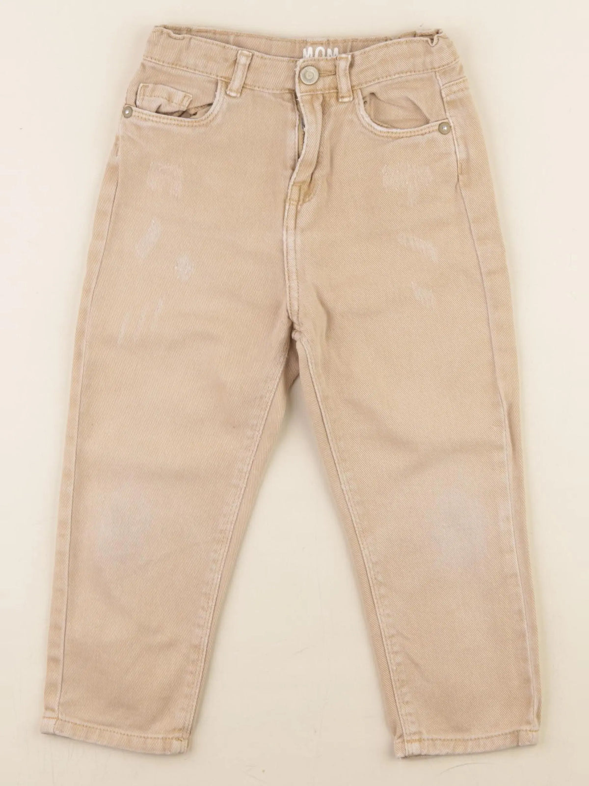 Vertbaudet - jean beige - 4 ans