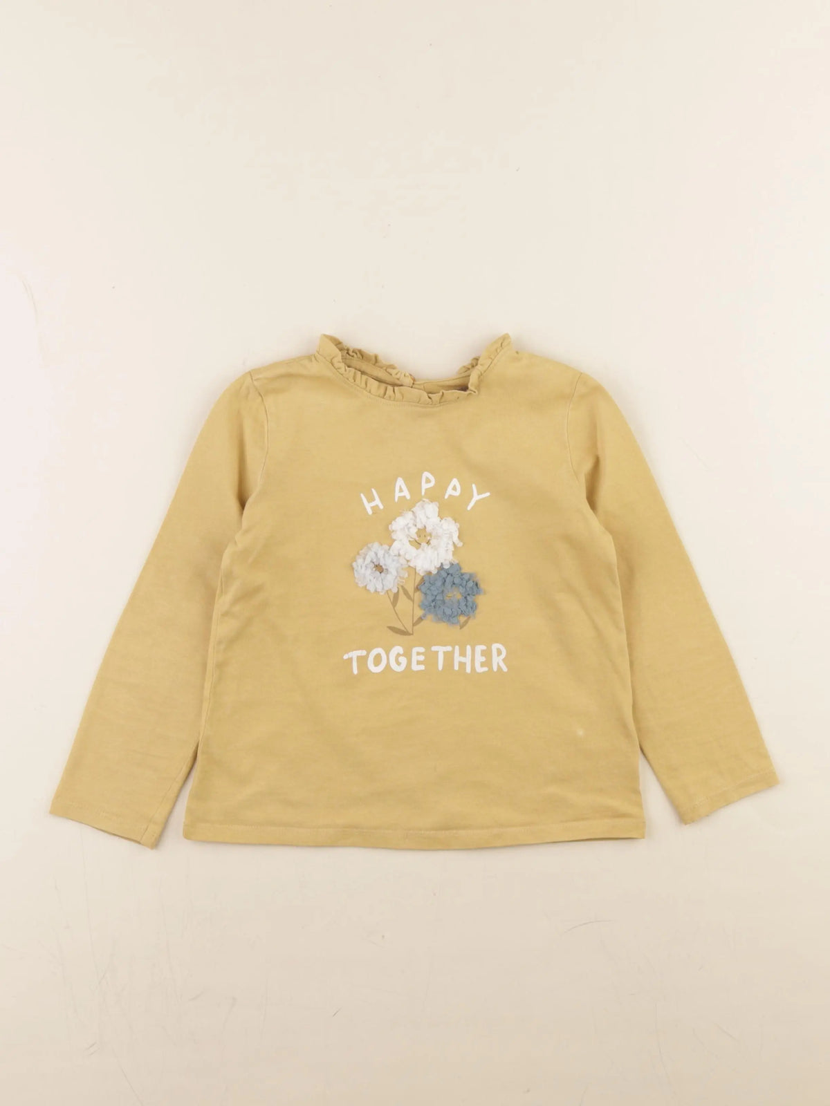 Vertbaudet - tee-shirt jaune - 4 ans