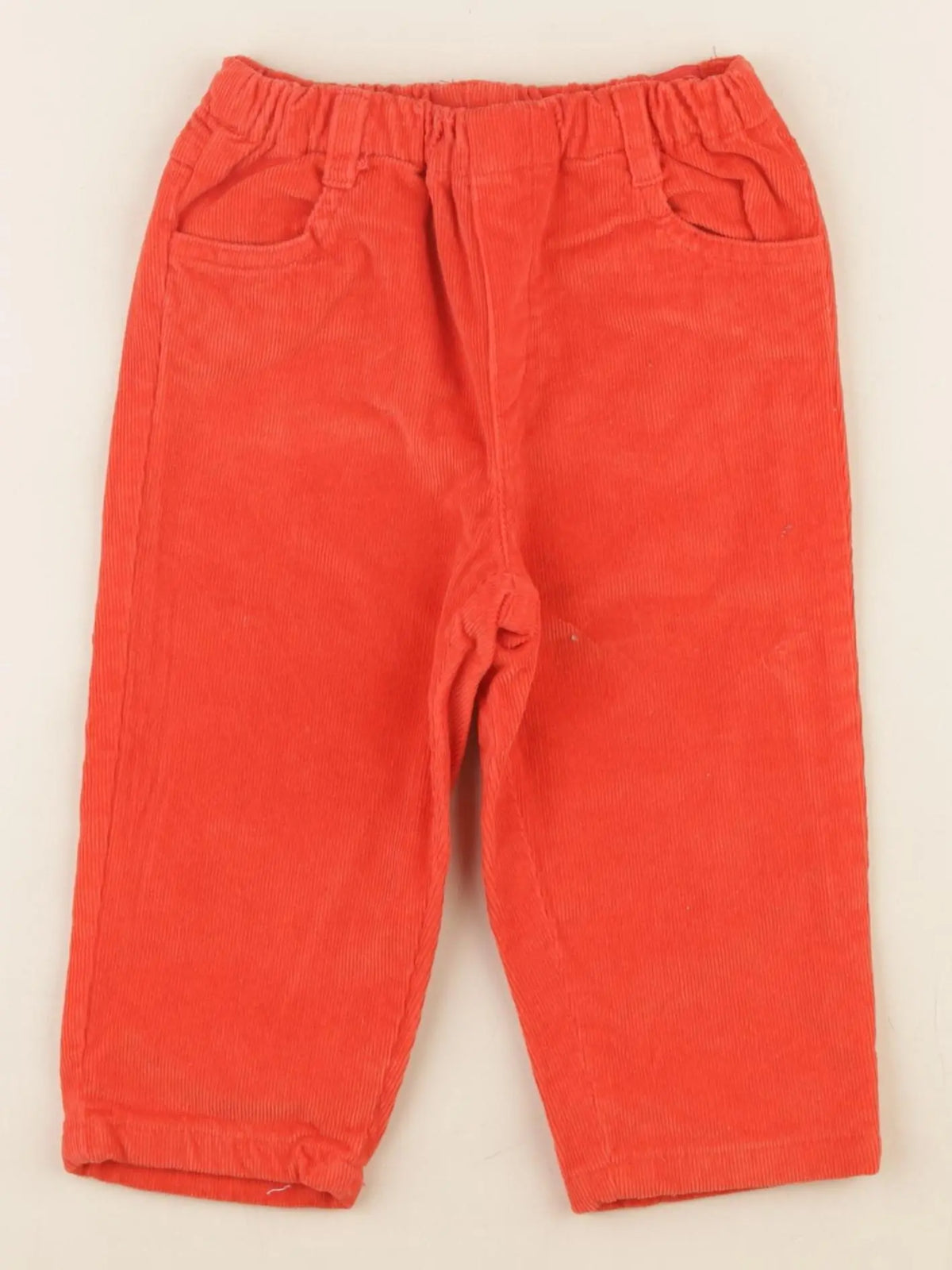 Jacadi - pantalon doublé coton orange - 18 mois