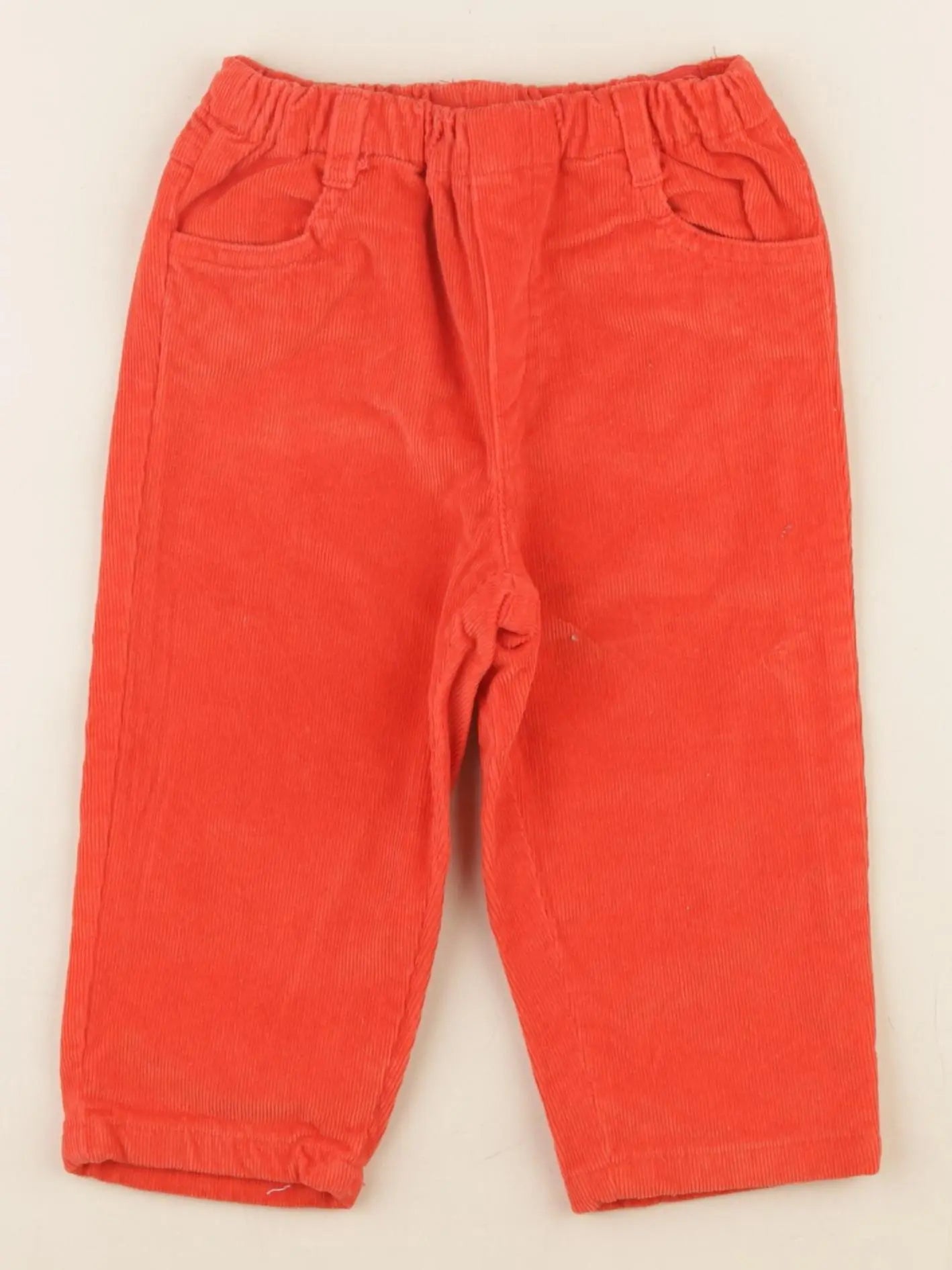 Jacadi - pantalon doublé coton orange - 18 mois