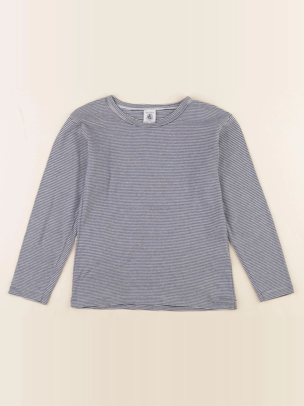 Petit Bateau - maillot de corps bleu - 8 ans