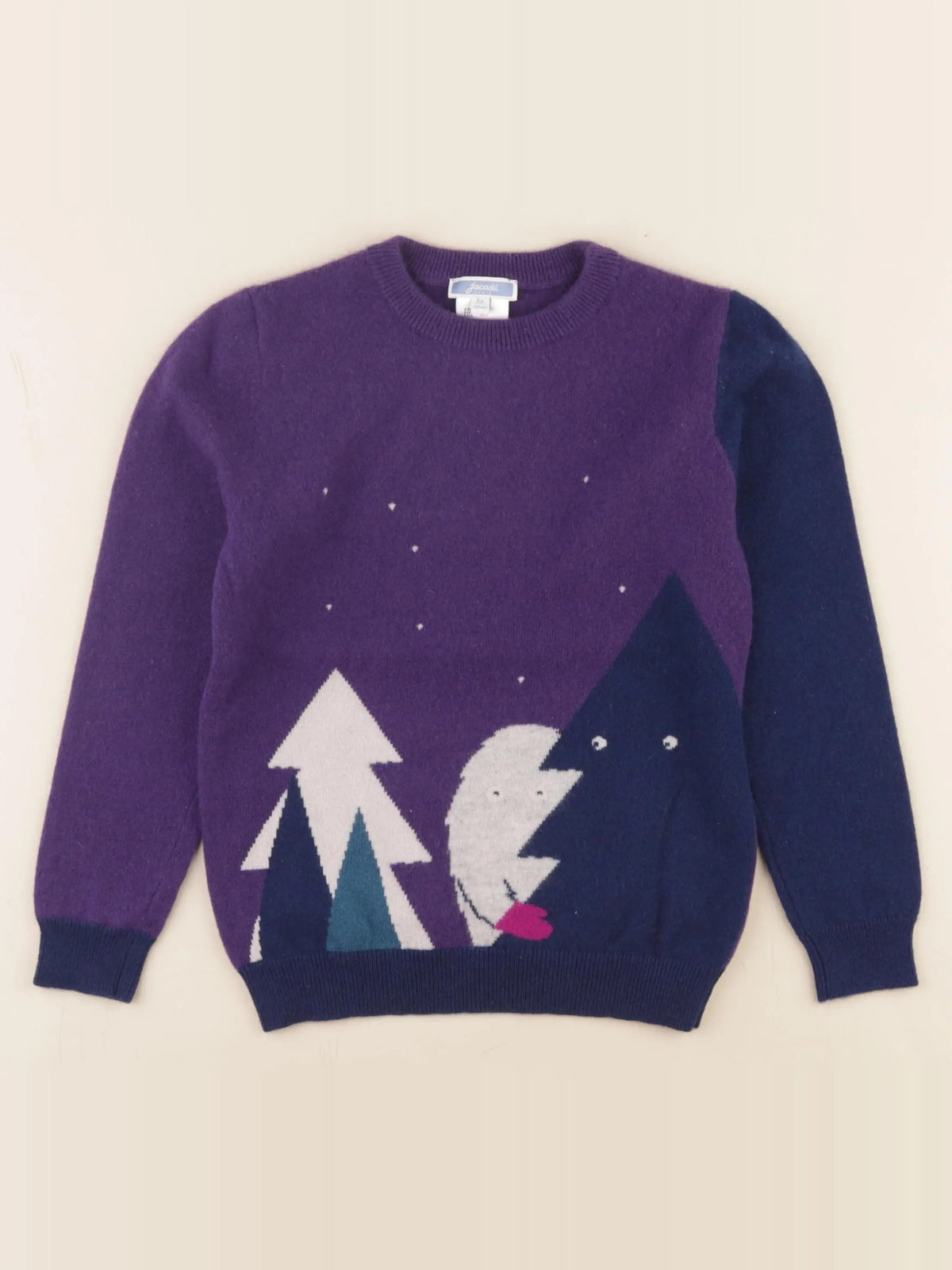 Jacadi - pull violet - 8 ans