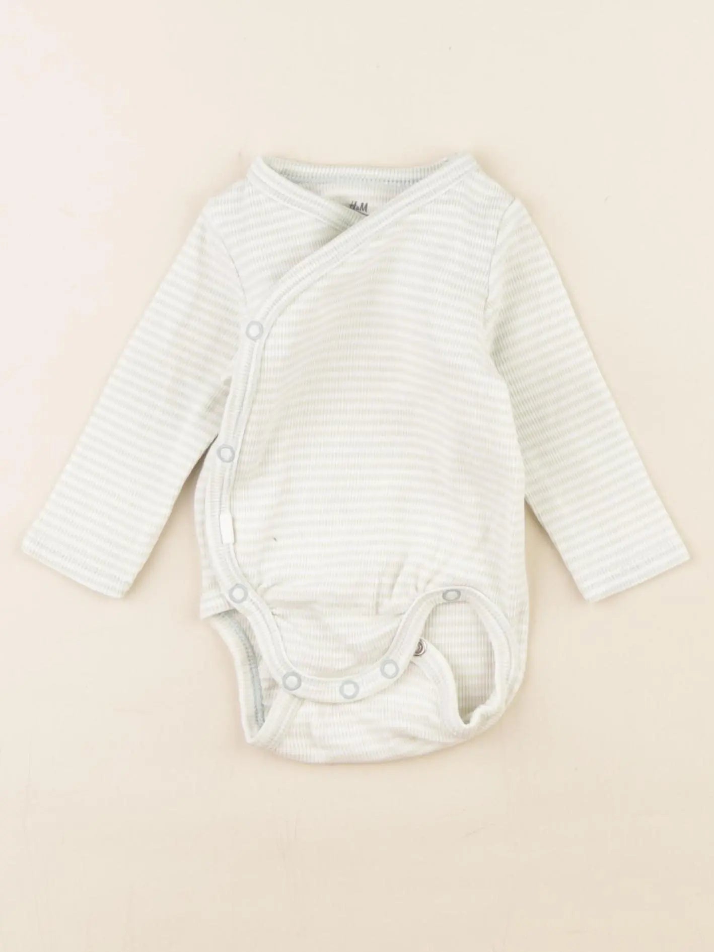 H&M - body vert - 1/2 mois