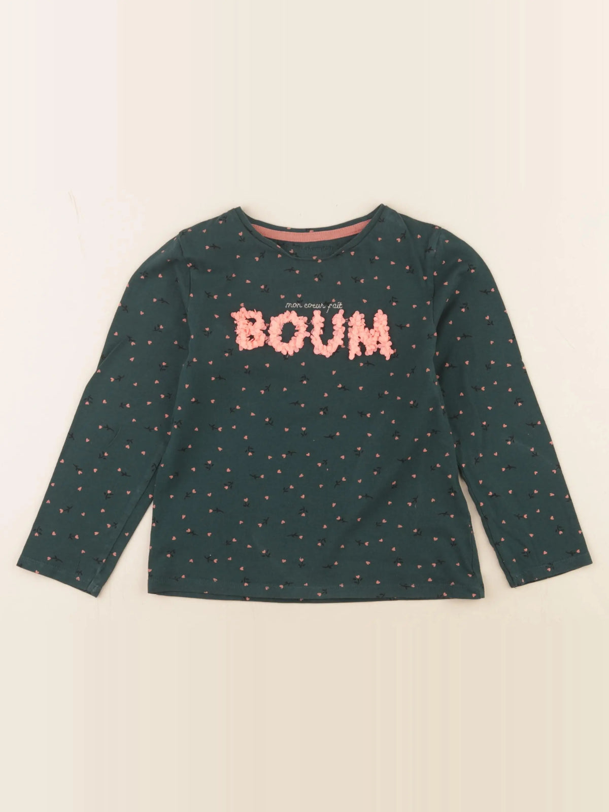 Vertbaudet - tee-shirt vert - 6 ans