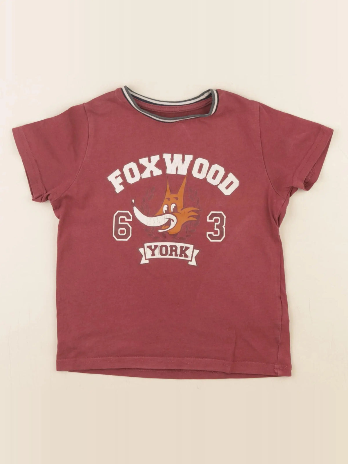 Vertbaudet - tee-shirt rouge - 5 ans