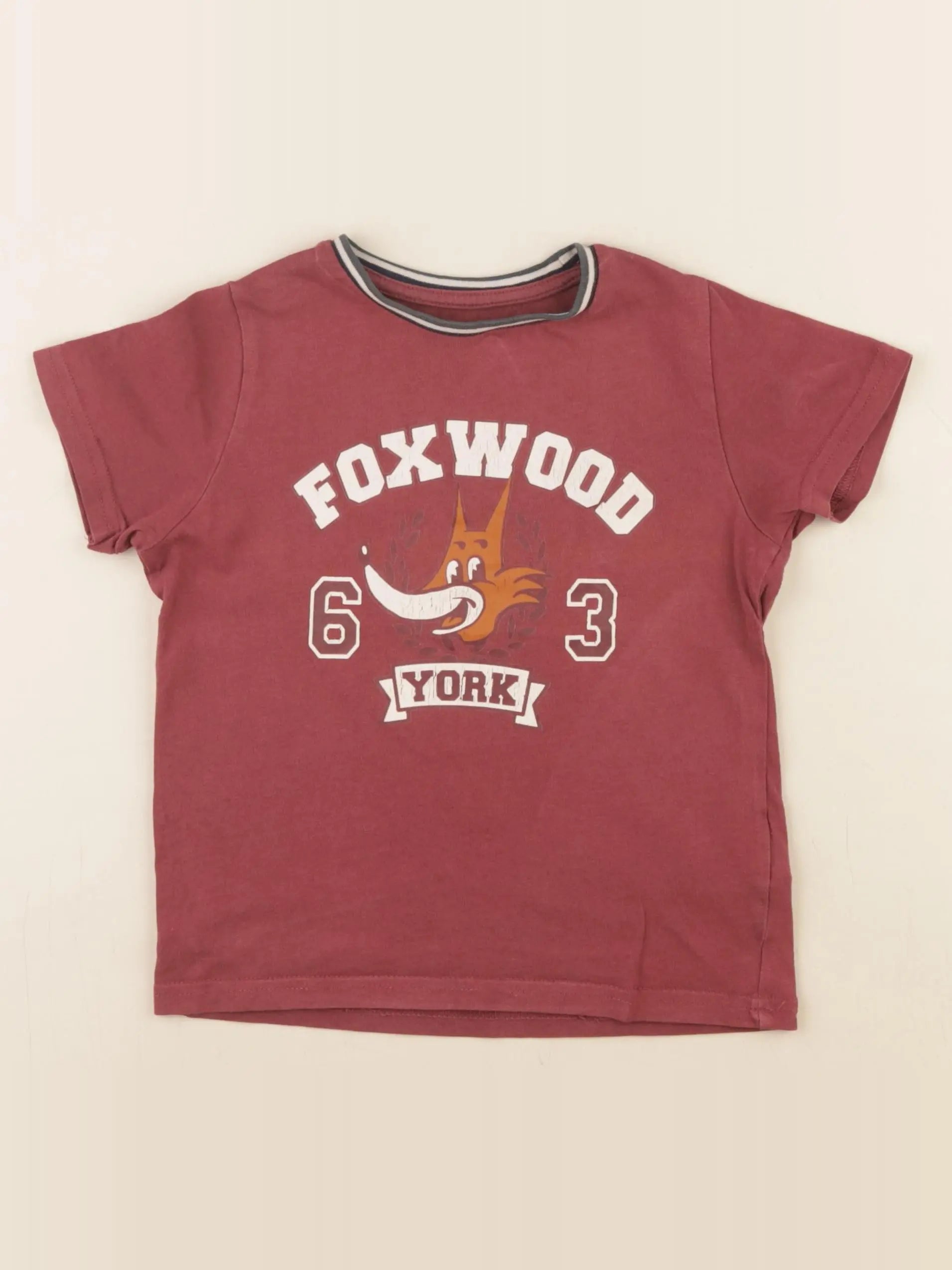 Vertbaudet - tee-shirt rouge - 5 ans