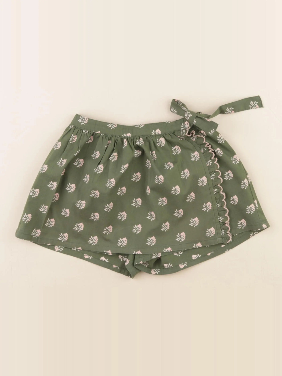 Cyrillus - jupe short vert - 4 ans