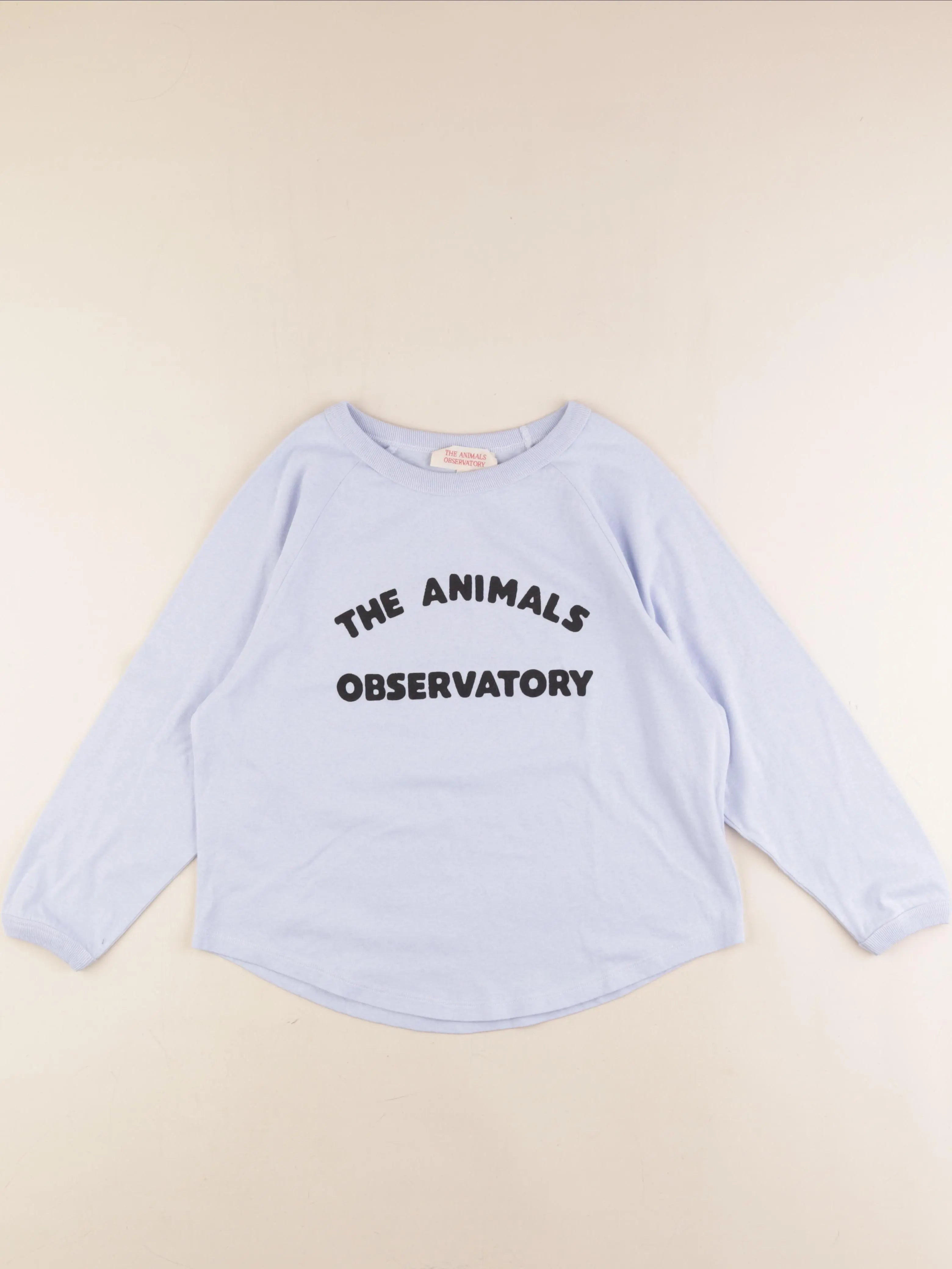 The animals observatory - tee-shirt imprimé au dos bleu - 8 ans