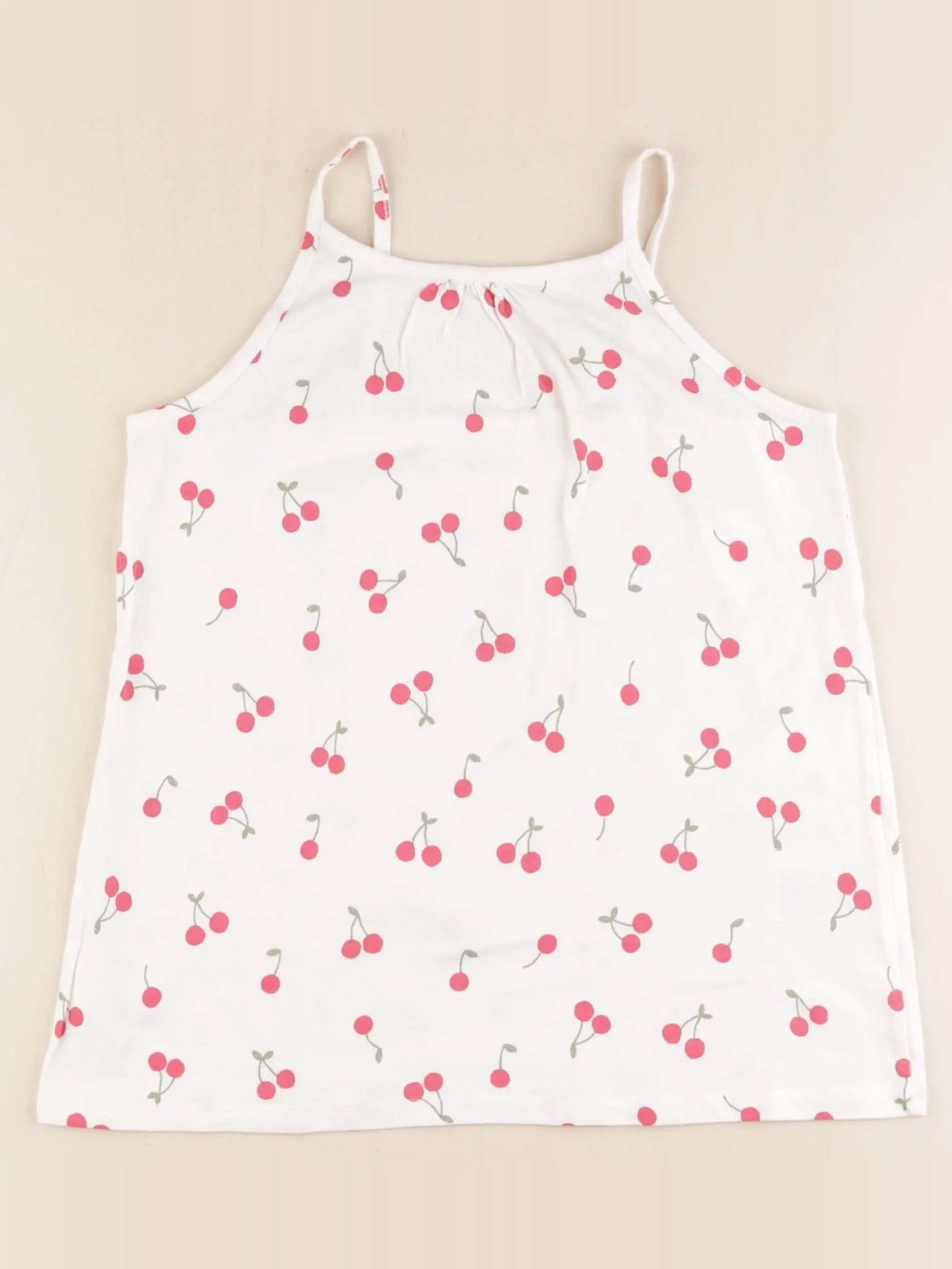 Vertbaudet - débardeur blanc, rouge - 12 ans