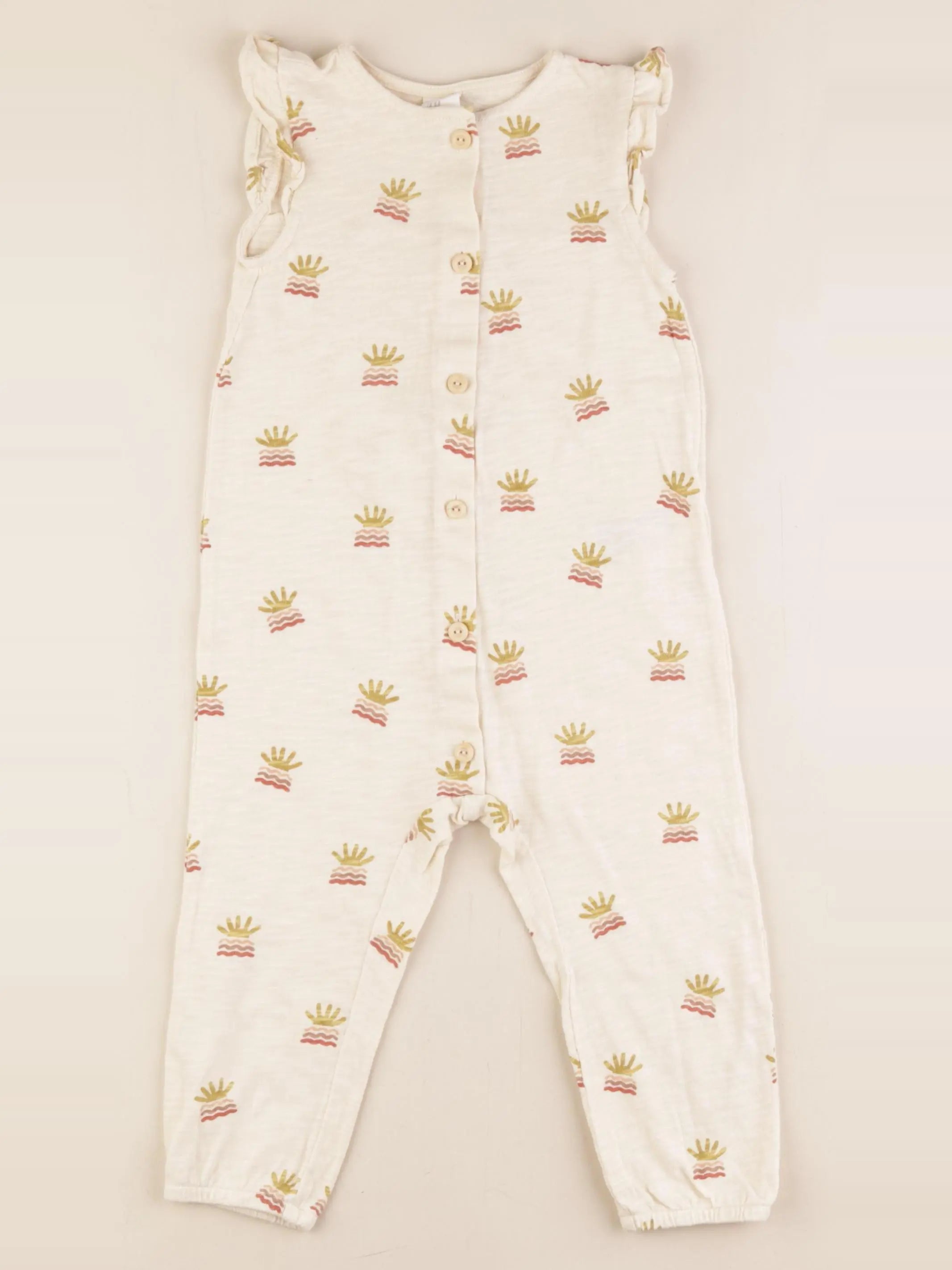 H&M - salopette multicolore - 1 an à 2 ans