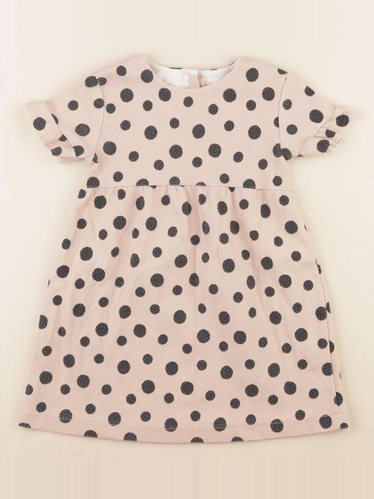 Zara - robe rose, noir - 3/4 ans