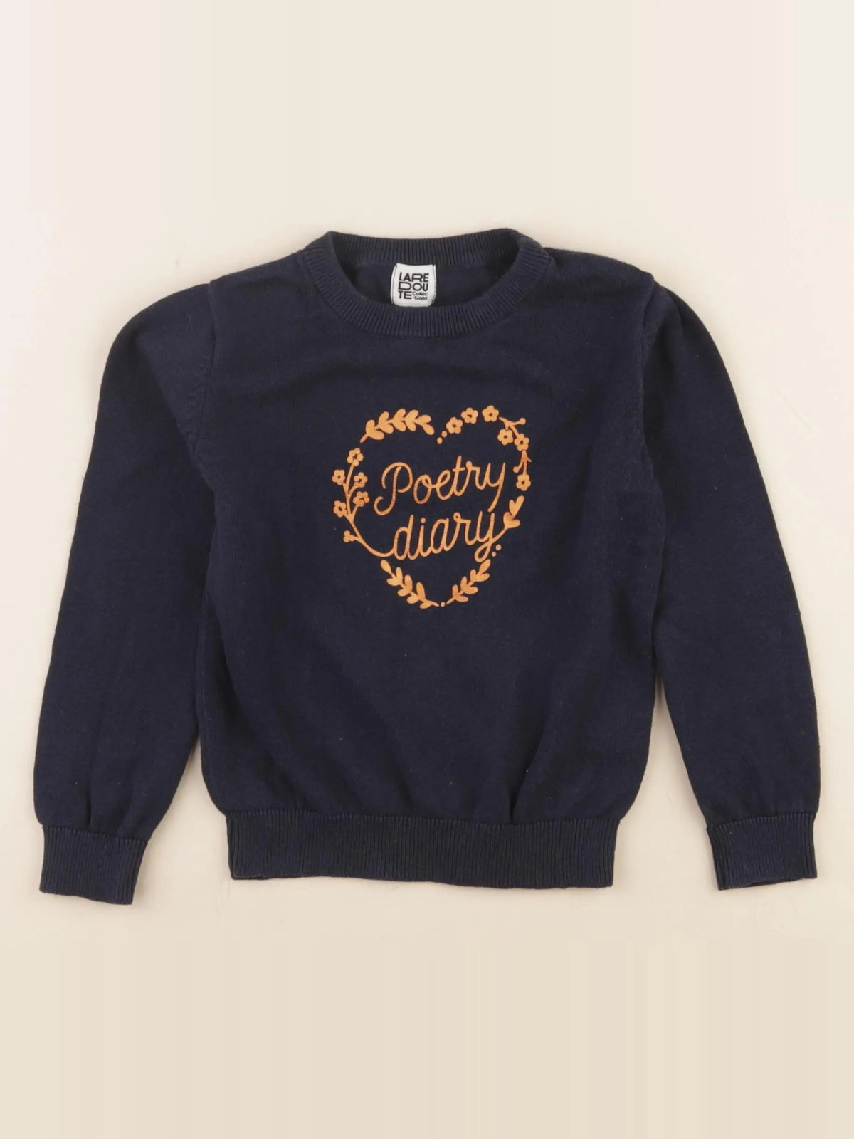 La Redoute - pull bleu, or - 3 ans