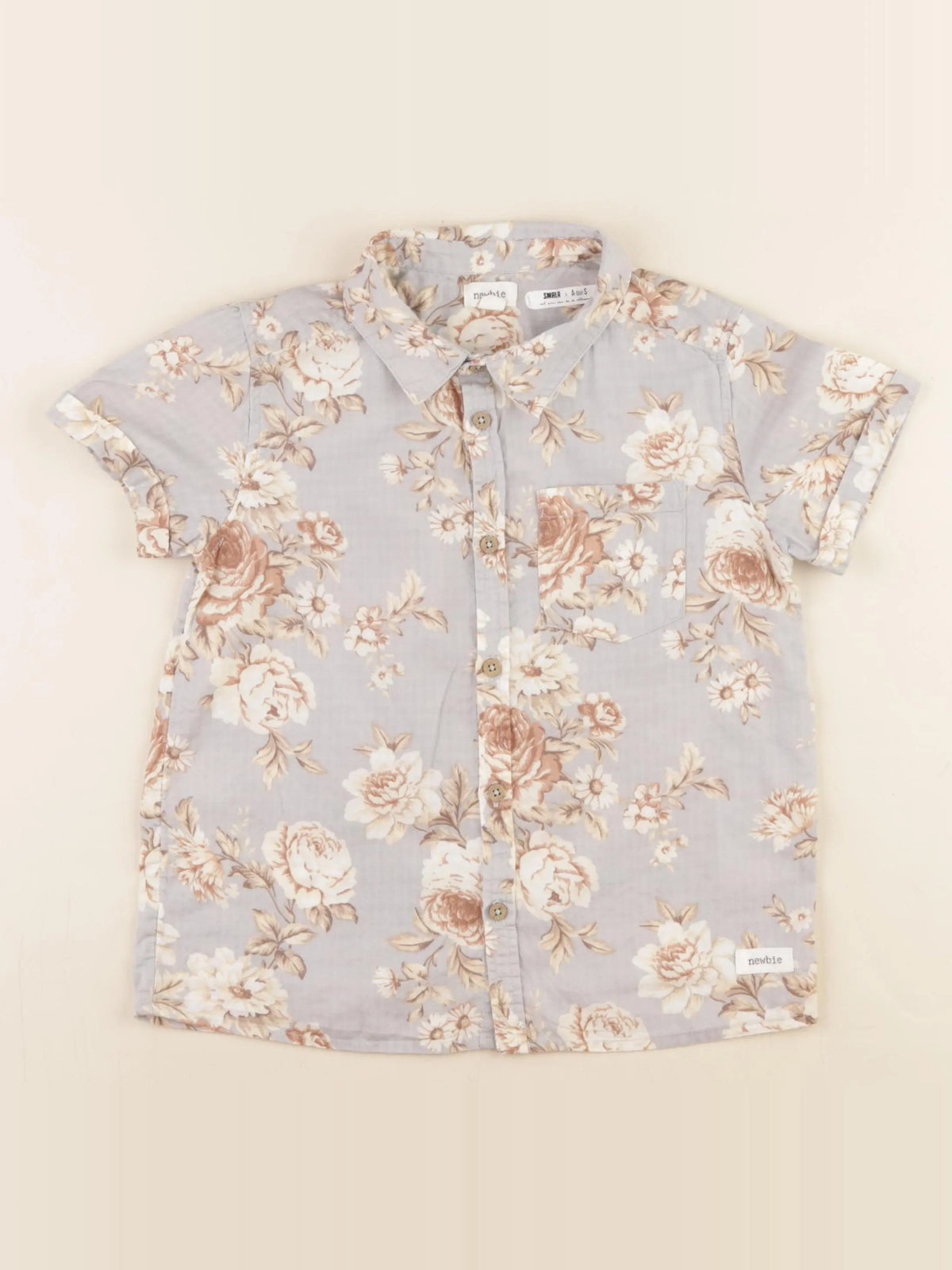 Newbie - chemise bleu - 5 ans