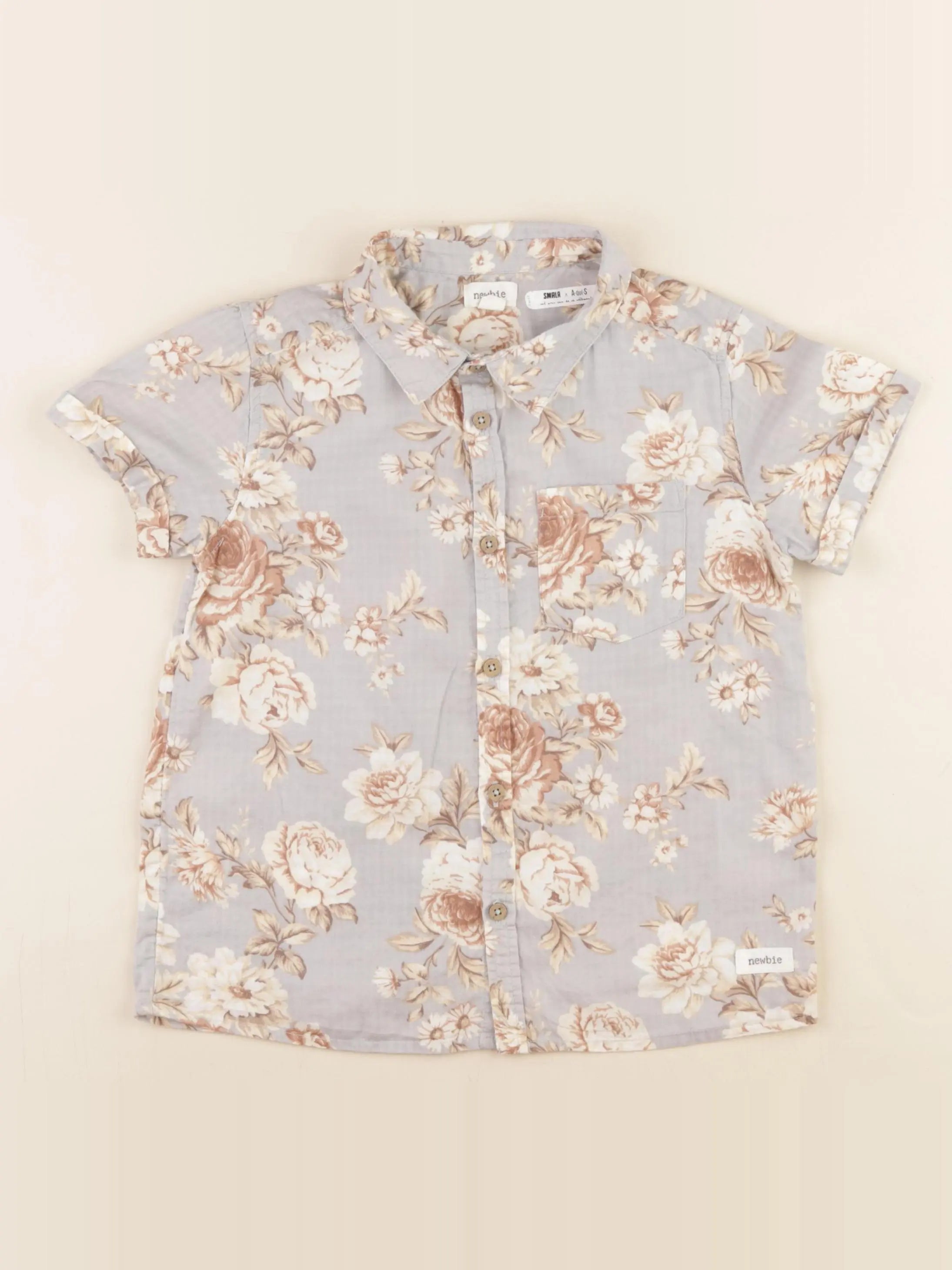 Newbie - chemise bleu - 5 ans