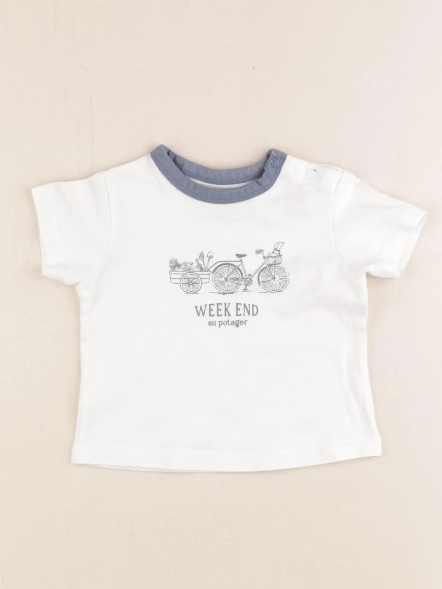 Cyrillus - tee-shirt blanc - 6 mois