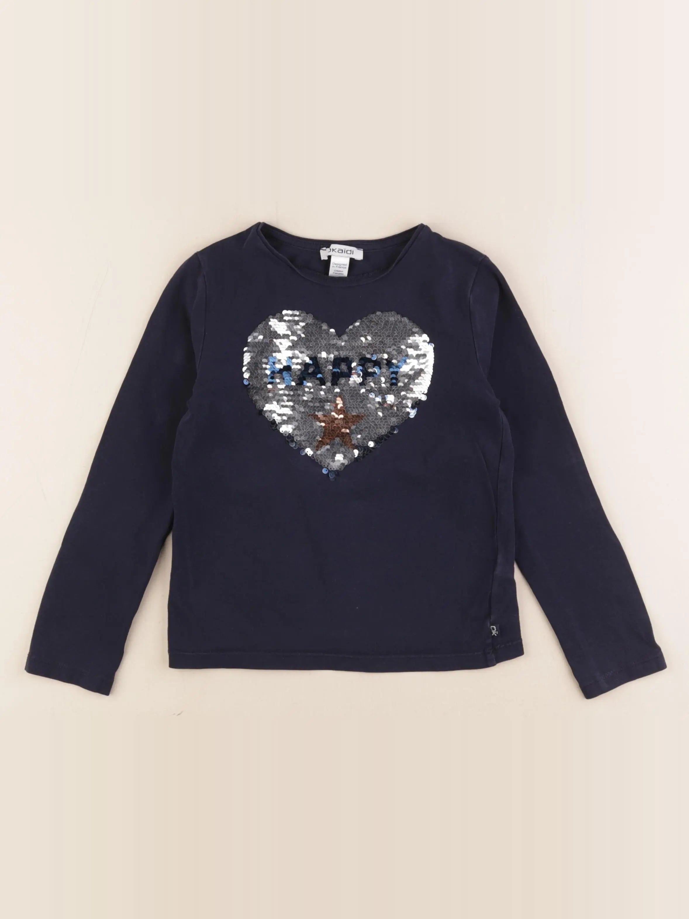 Okaidi - tee-shirt bleu - 6 ans