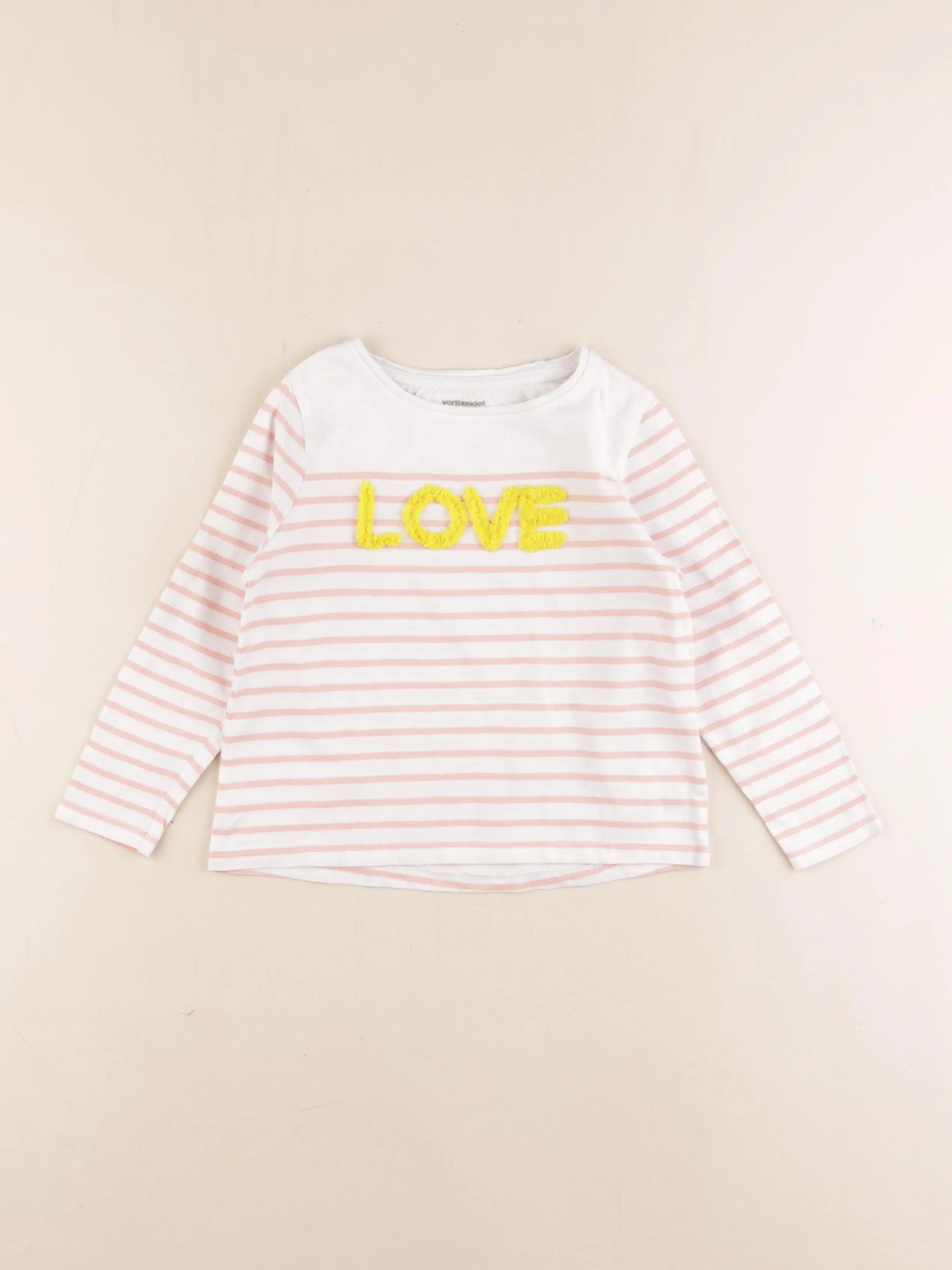 Vertbaudet - tee-shirt rose - 5 ans