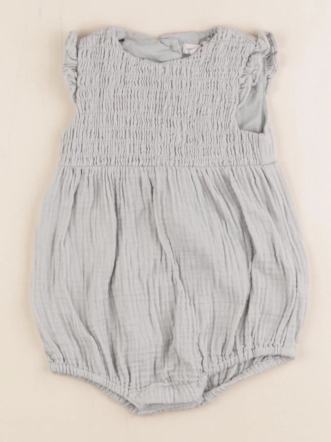 Vertbaudet - combinaison gris - 9 mois