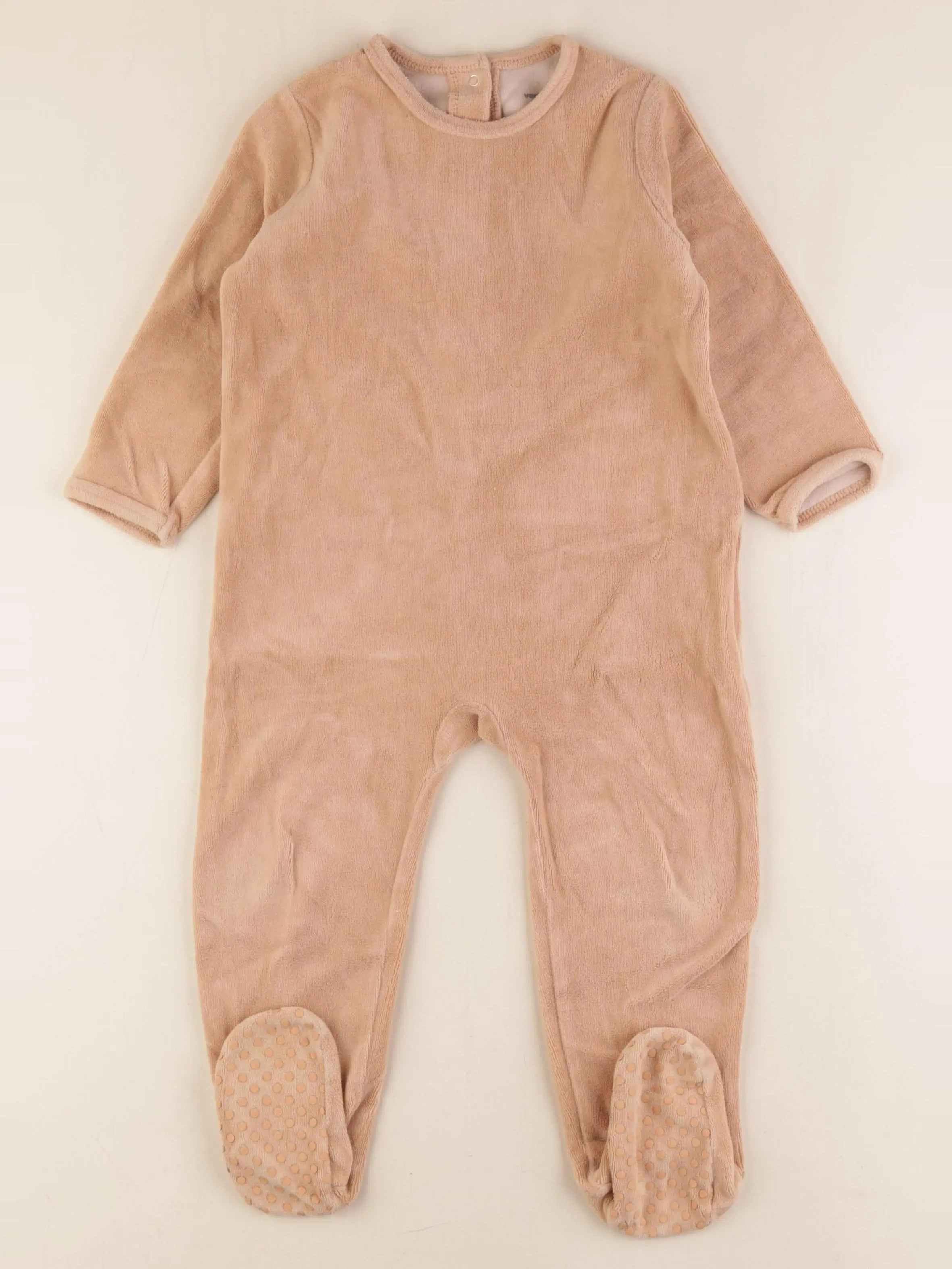 Vertbaudet - pyjama velours marron - 3 ans