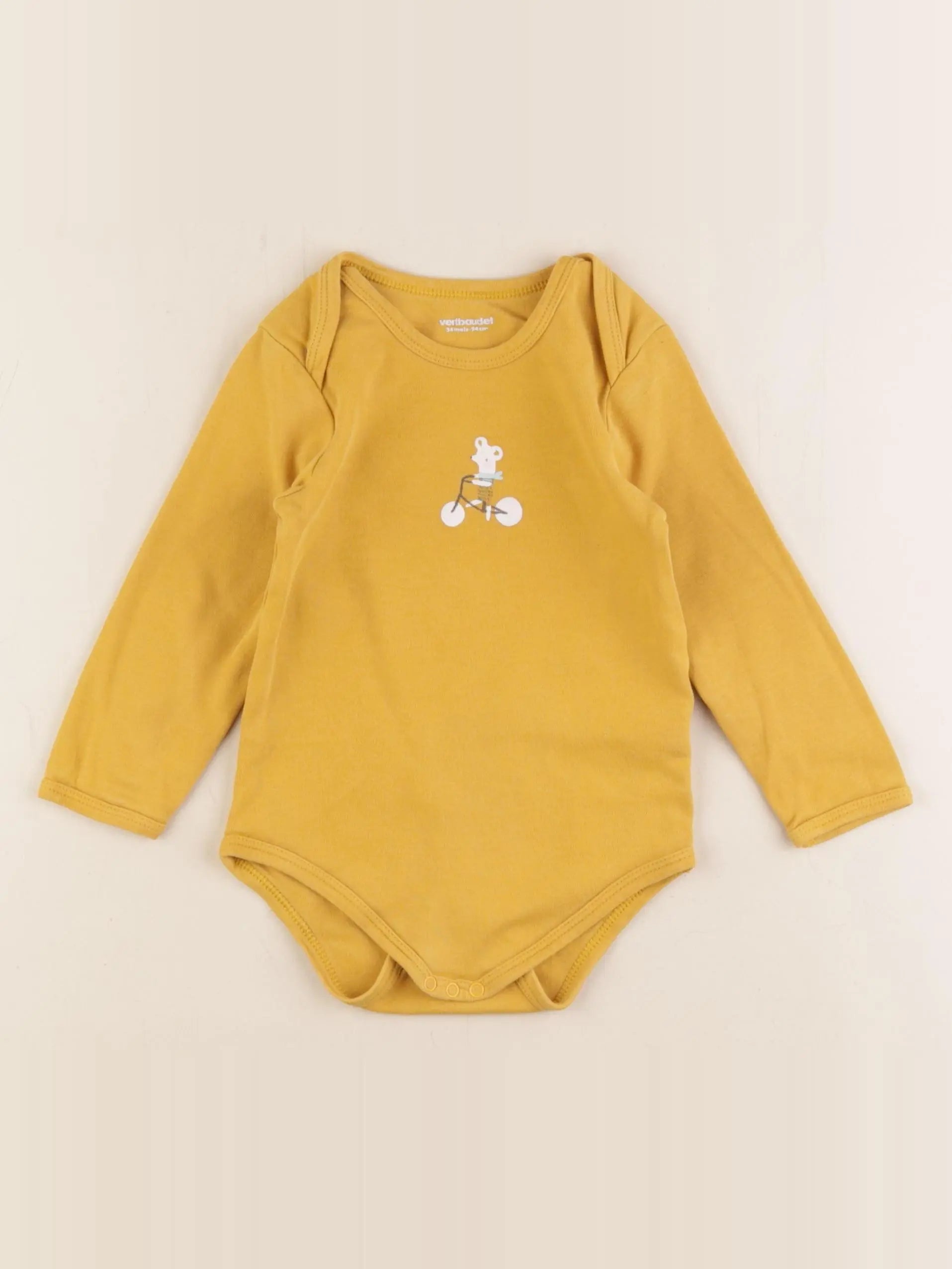 Vertbaudet - body jaune - 36 mois