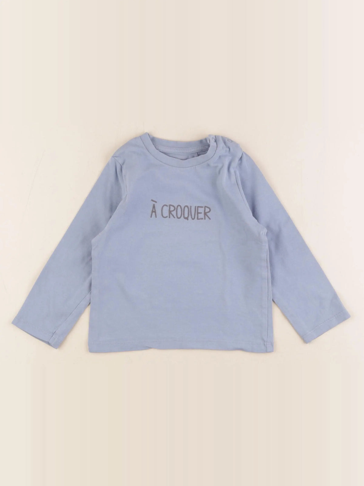 Vertbaudet - tee-shirt bleu - 24 mois