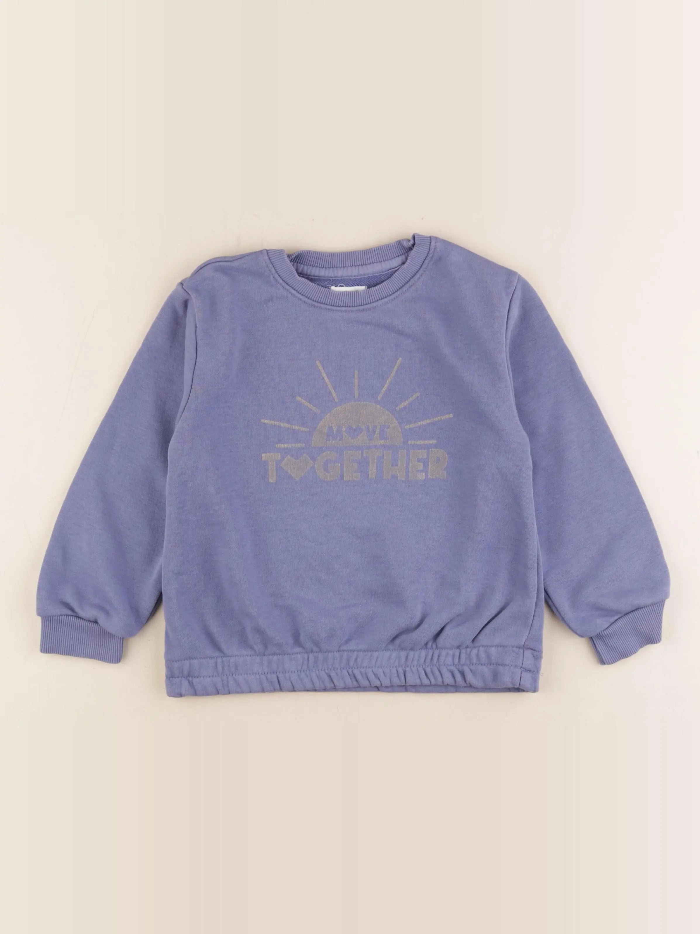 Vertbaudet - sweat bleu - 6 ans