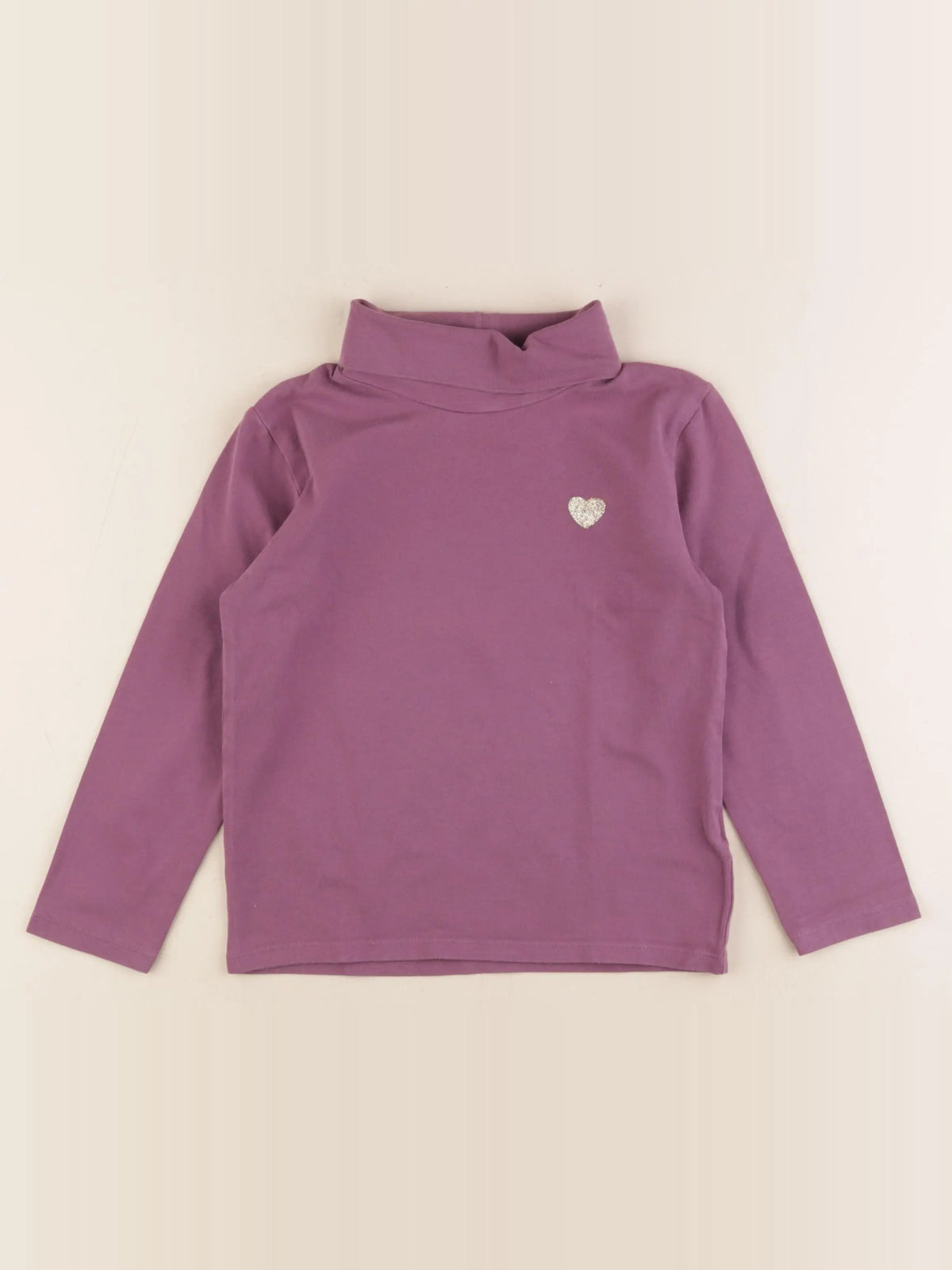Vertbaudet - sous-pull violet - 6 ans