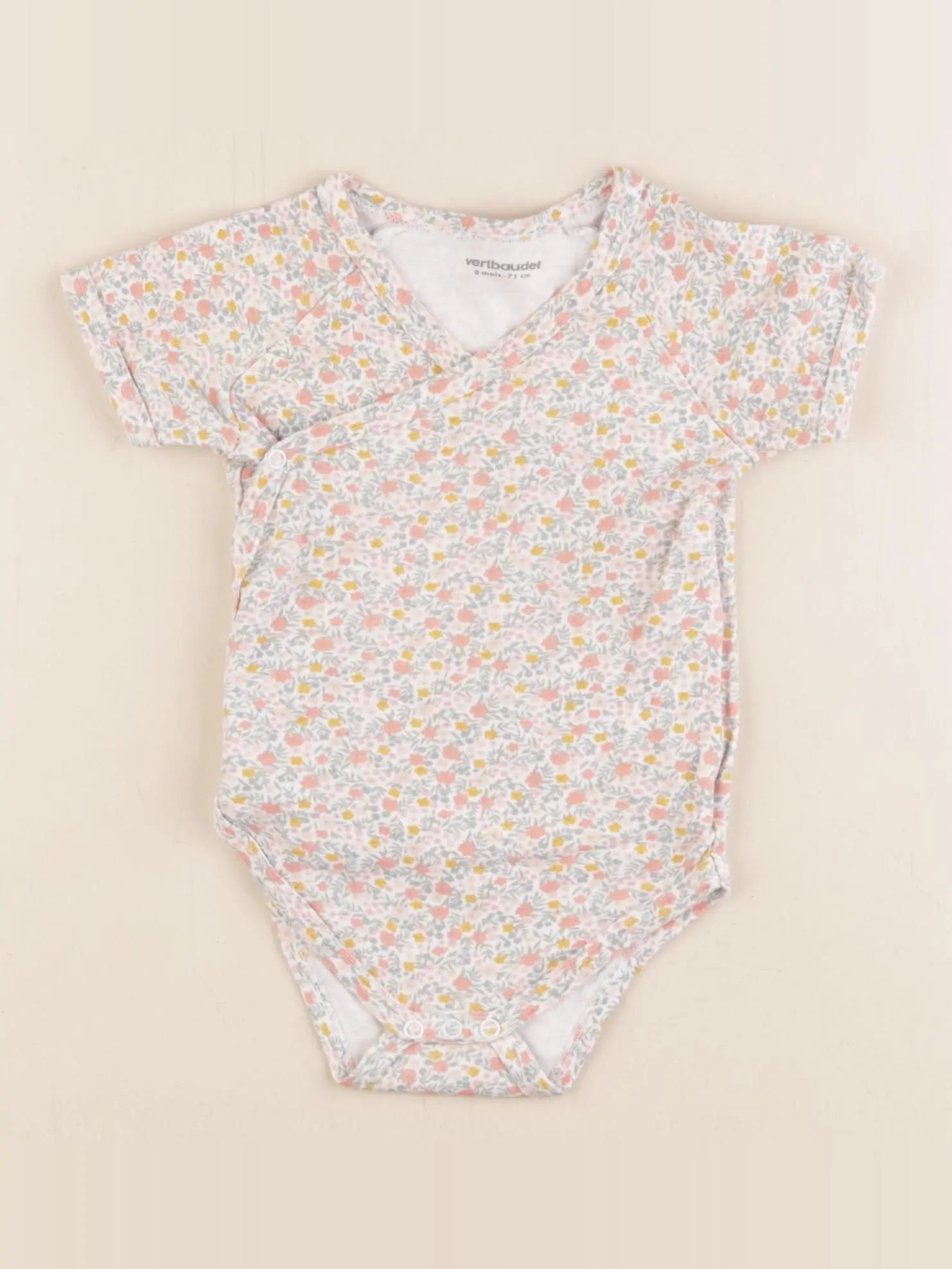 Vertbaudet - body multicolore - 9 mois