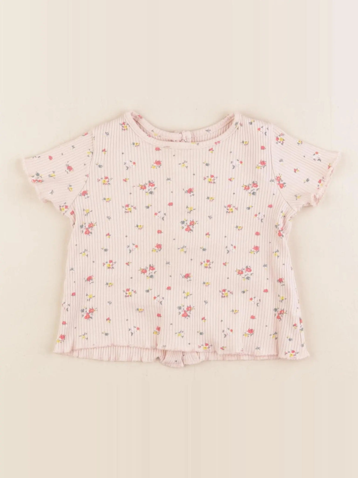 Vertbaudet - tee-shirt rose - 9 mois