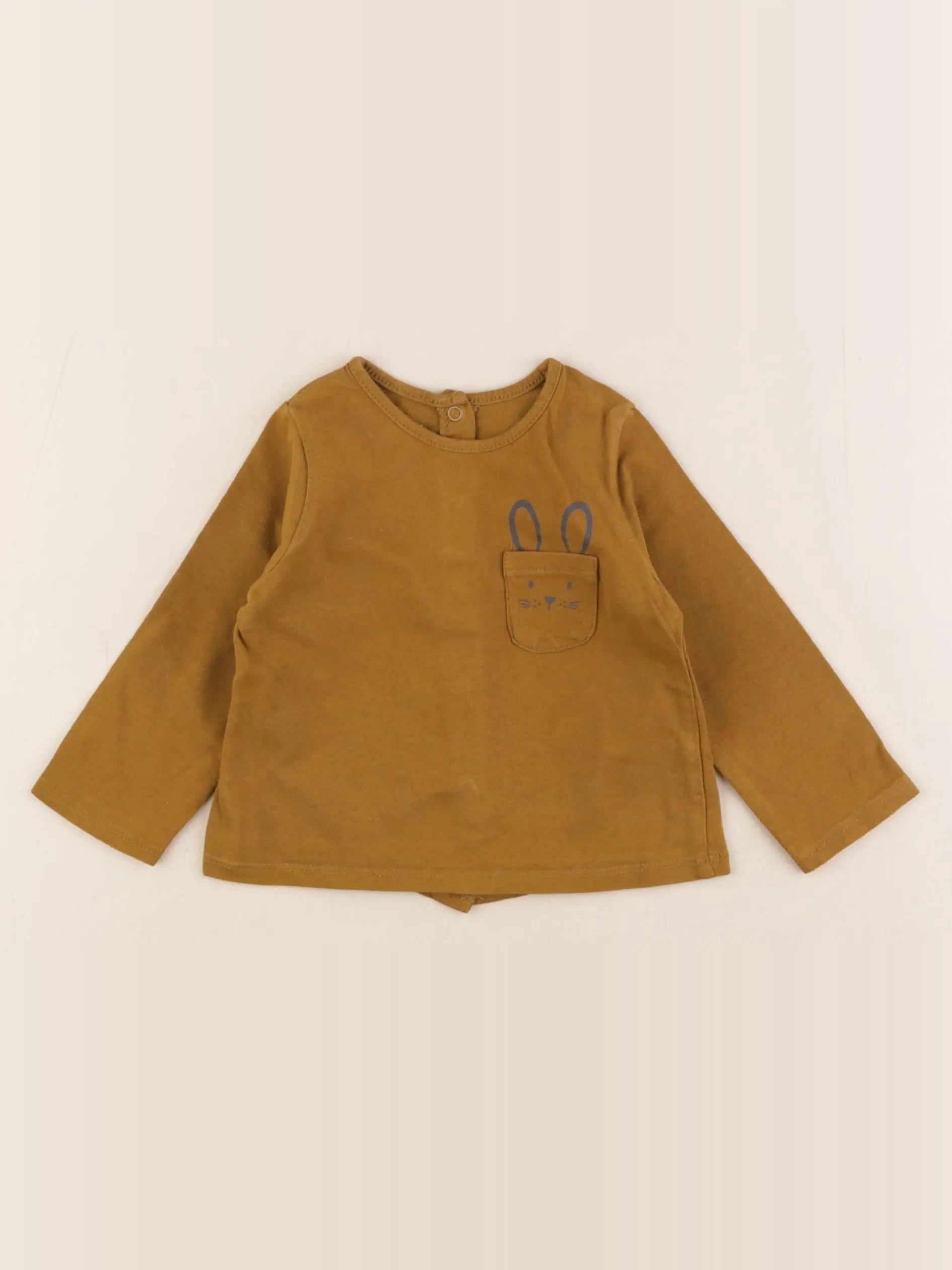 Vertbaudet - tee-shirt vert - 6 mois