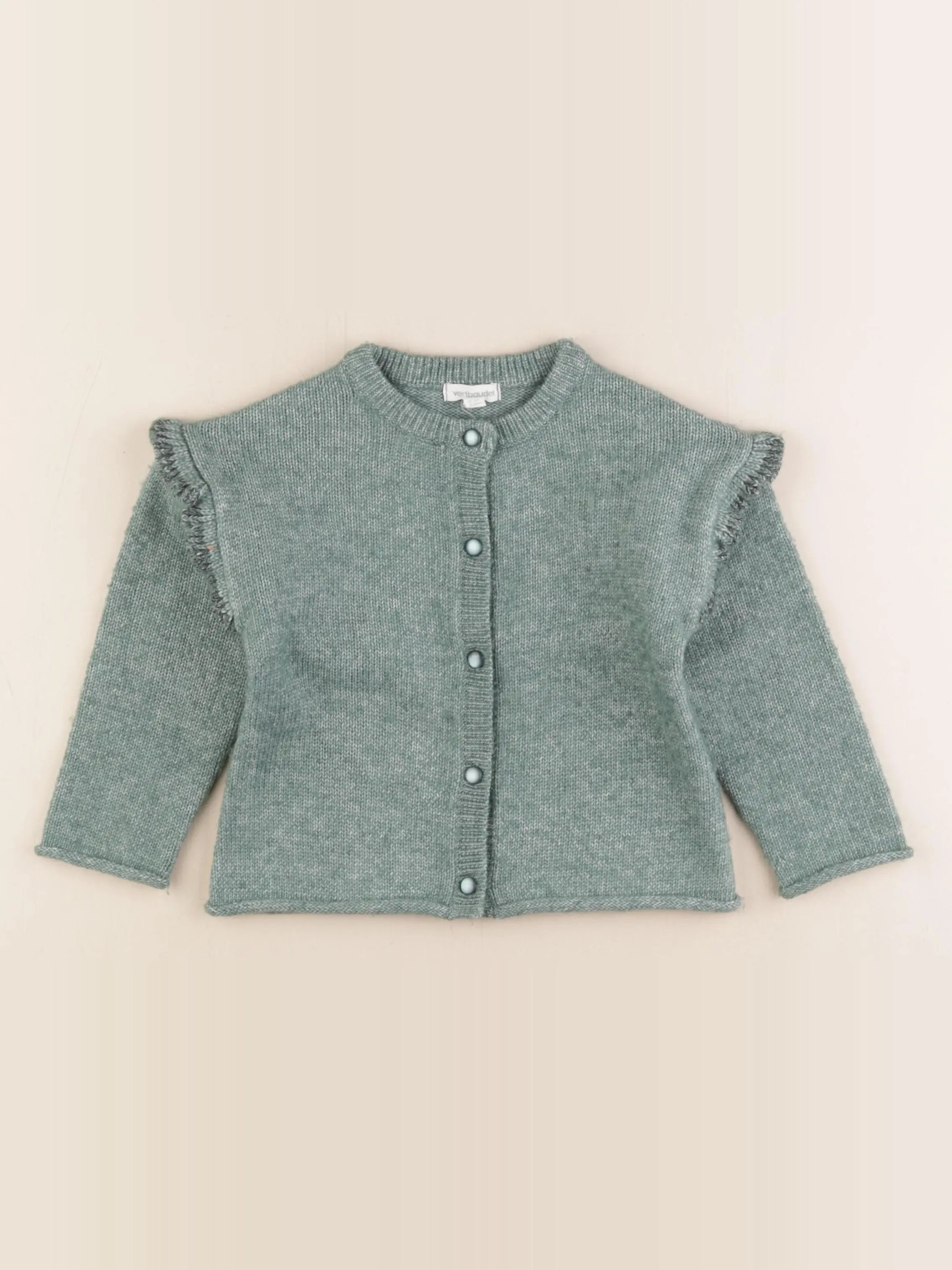 Vertbaudet - gilet vert - 3 ans