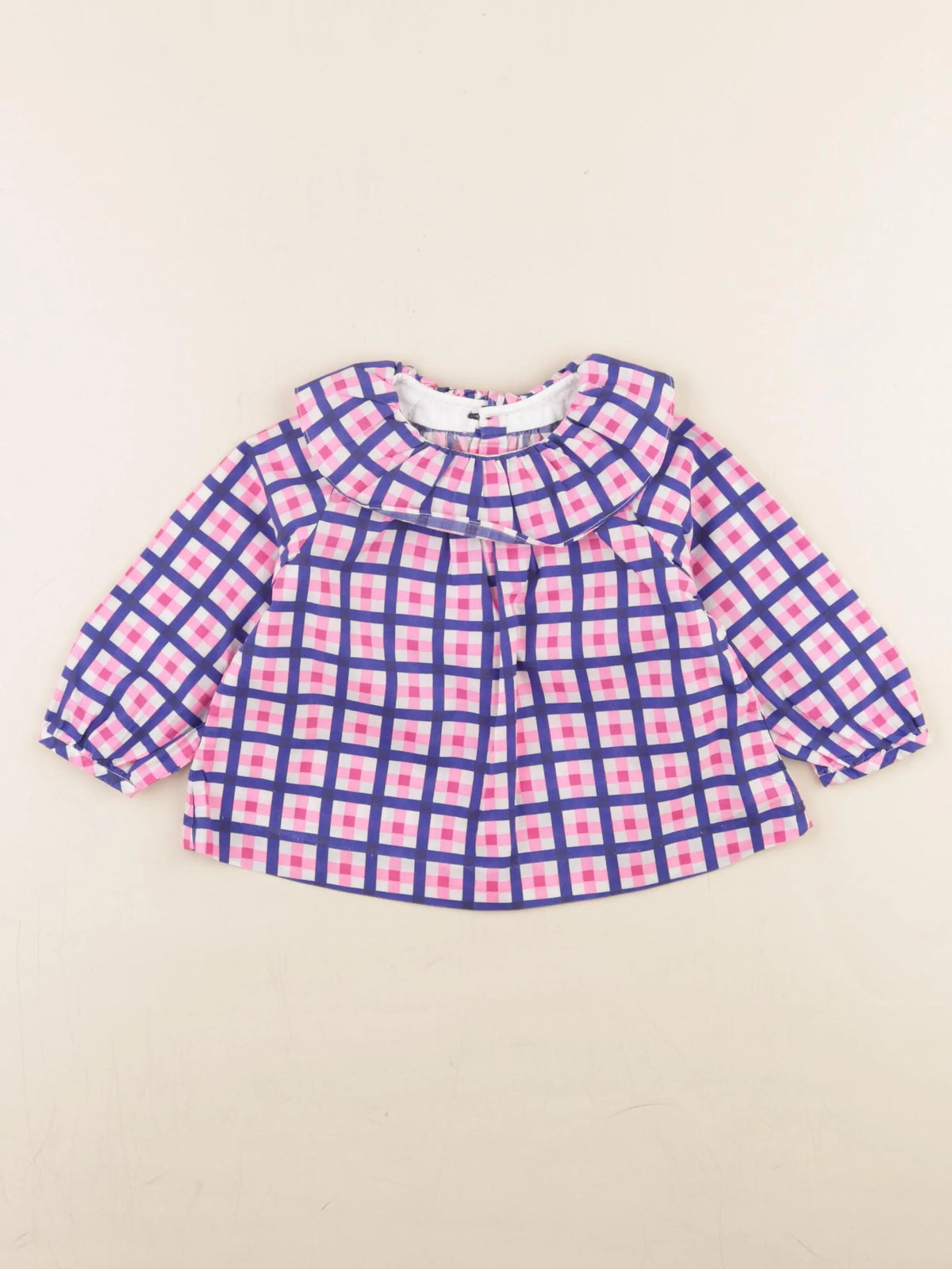 Jacadi - blouse bleu, rose - 18 mois