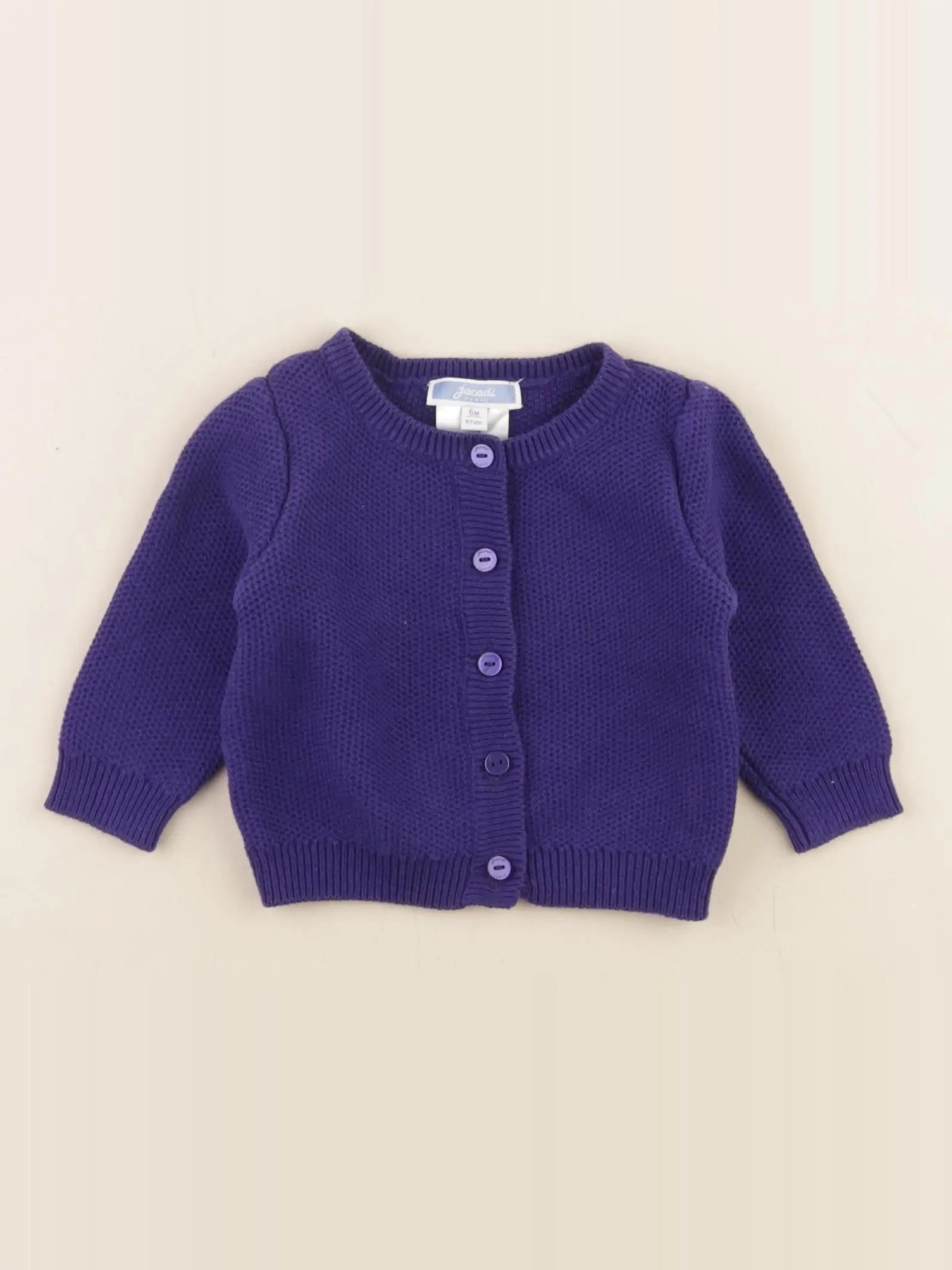 Jacadi - gilet bleu - 6 mois