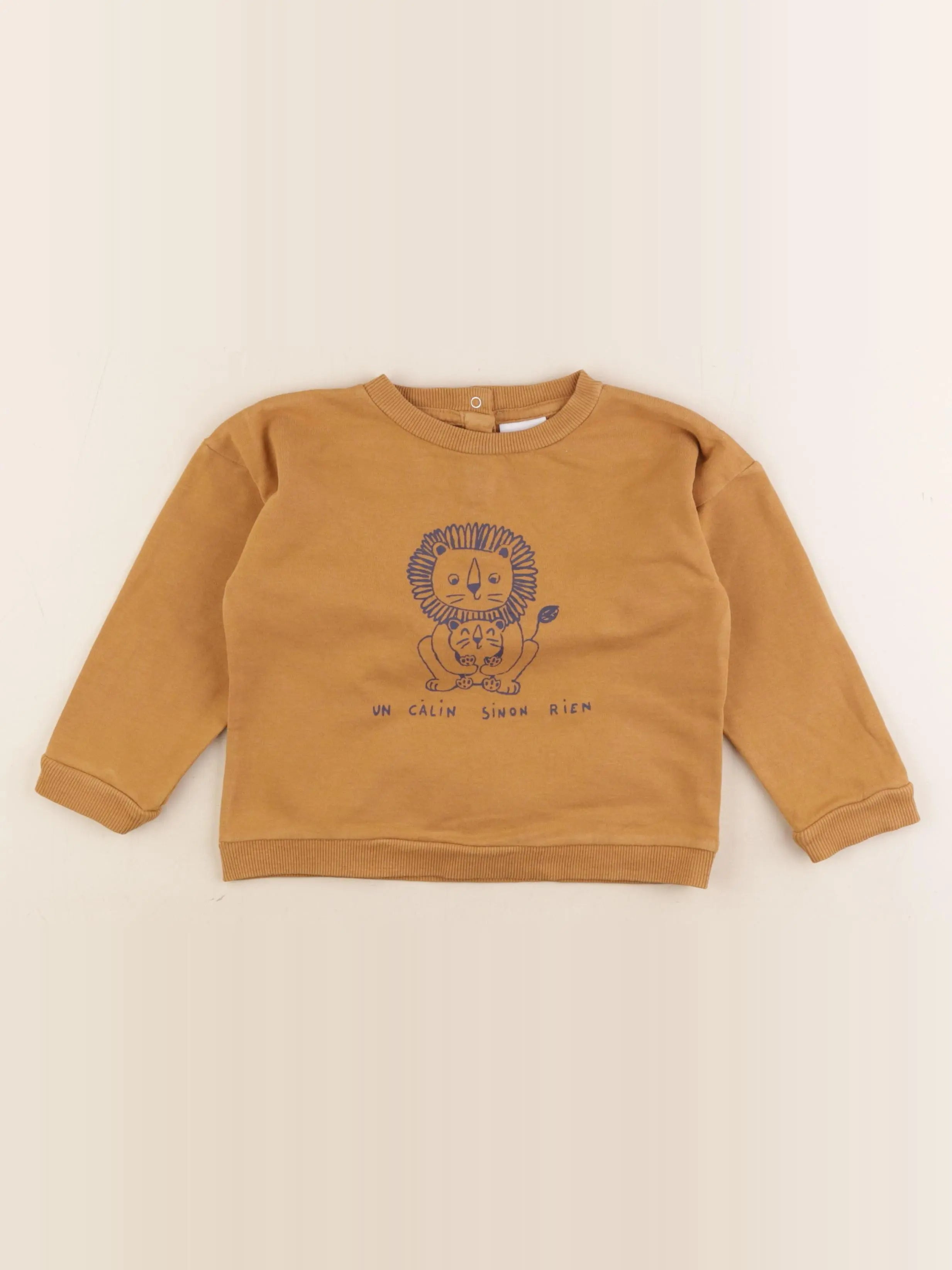 Vertbaudet - sweat marron - 3 ans