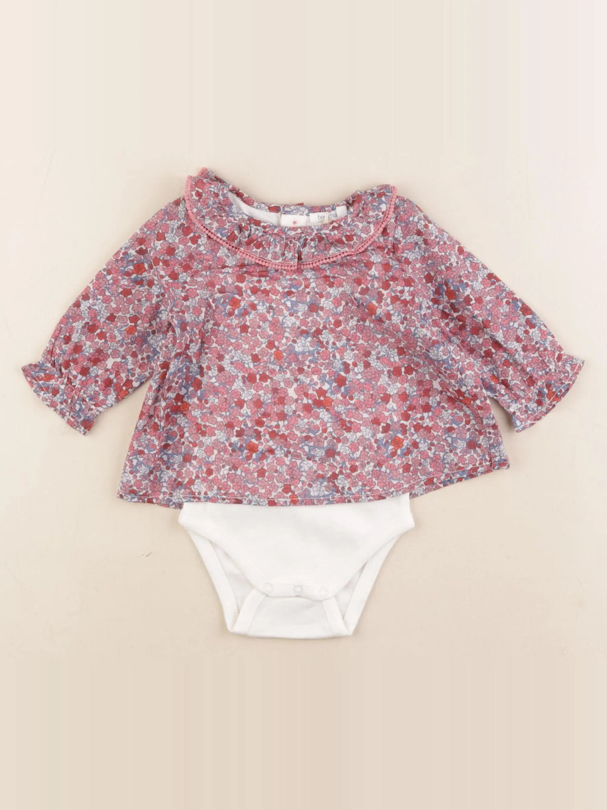 Boutchou - body blouse multicolore - 6 mois