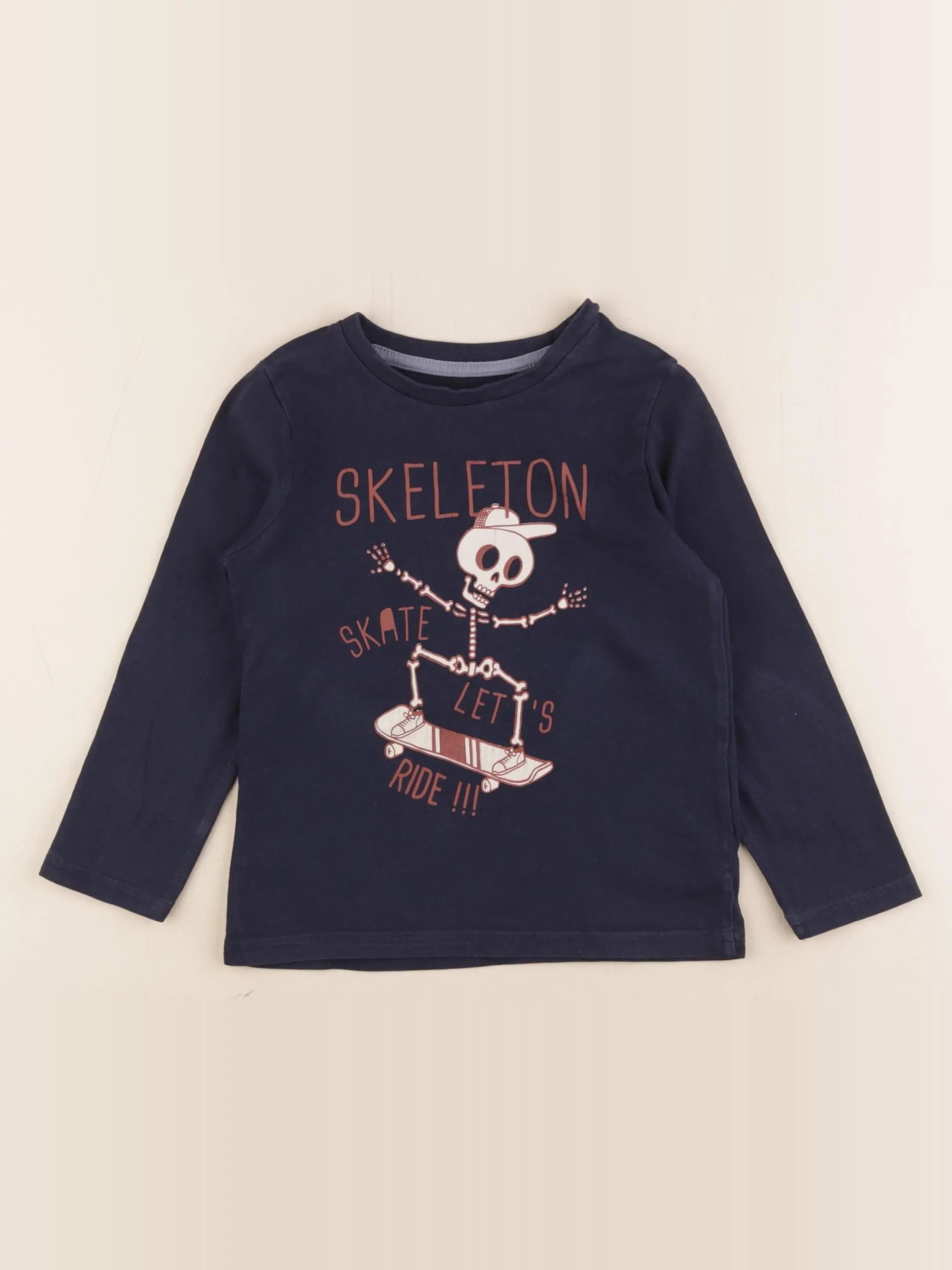 Vertbaudet - tee-shirt bleu - 4 ans