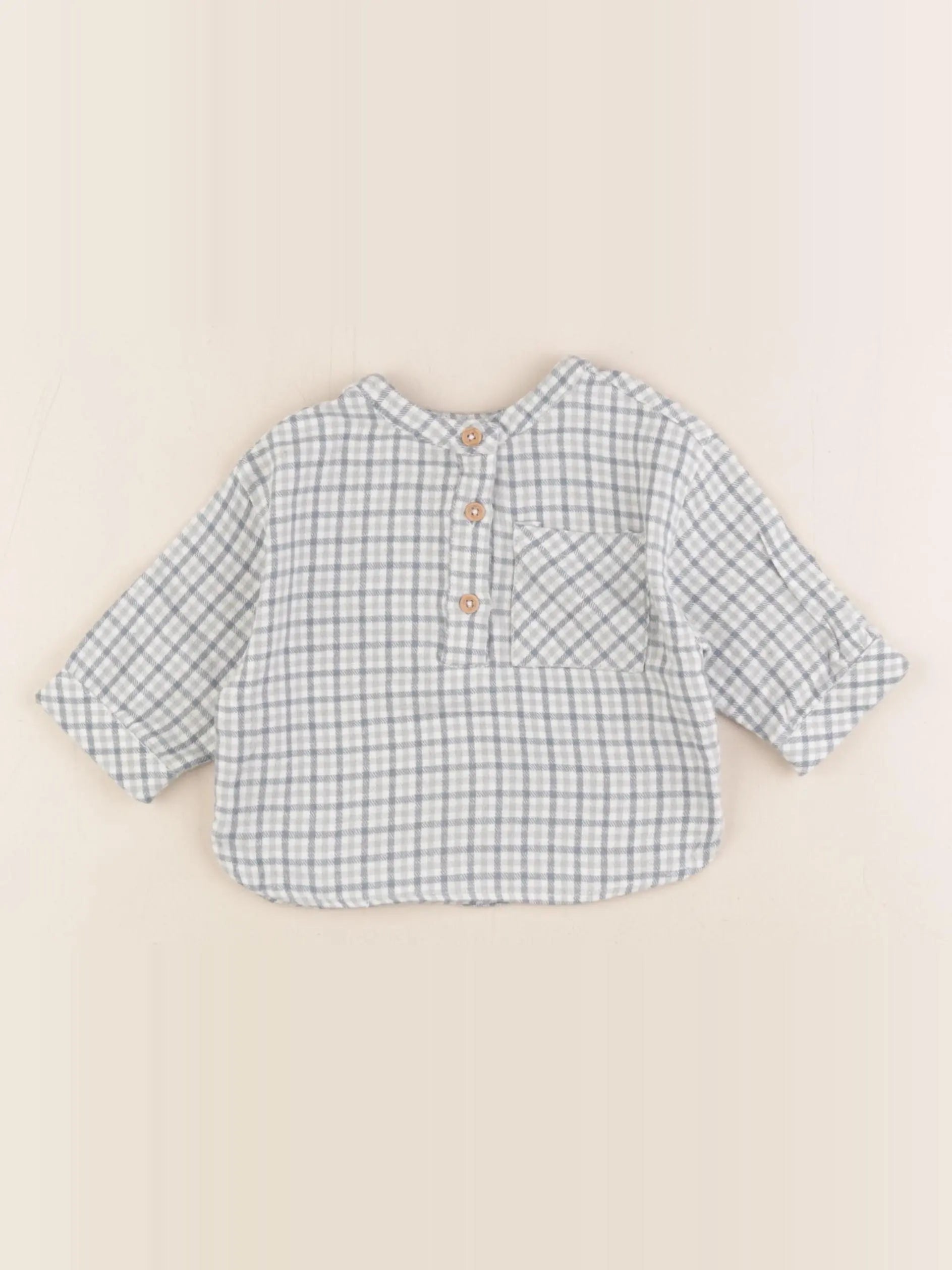 Vertbaudet - chemise vert - 3 mois