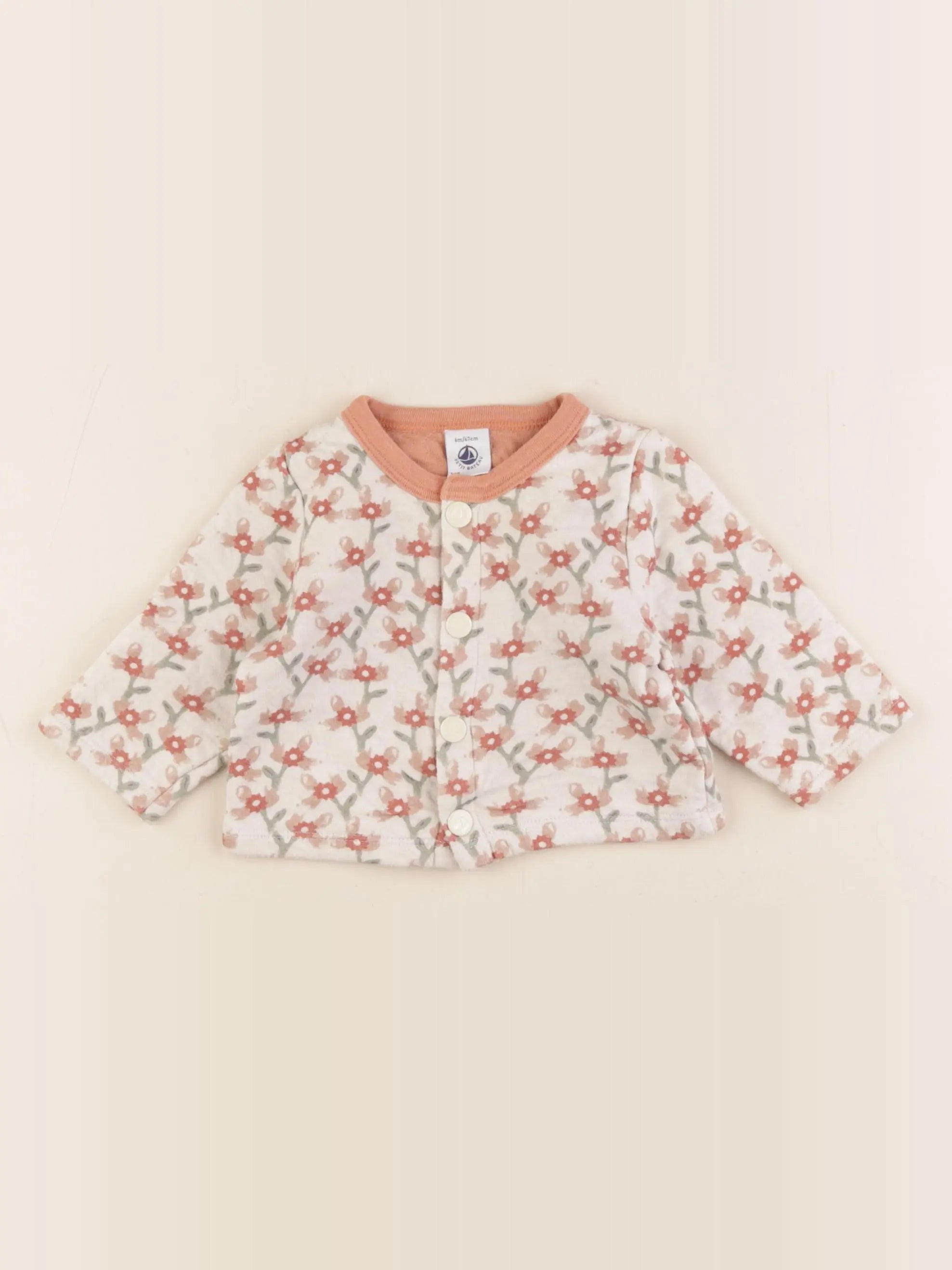 Petit Bateau - sweat multicolore - 6 mois
