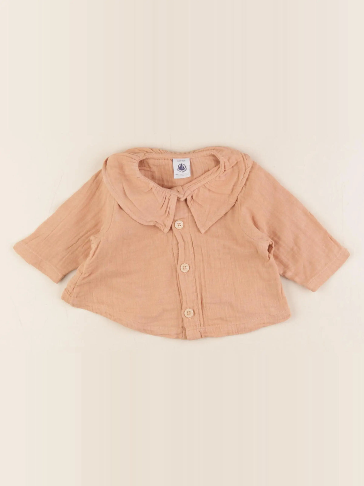 Petit Bateau - blouse marron - 3 mois