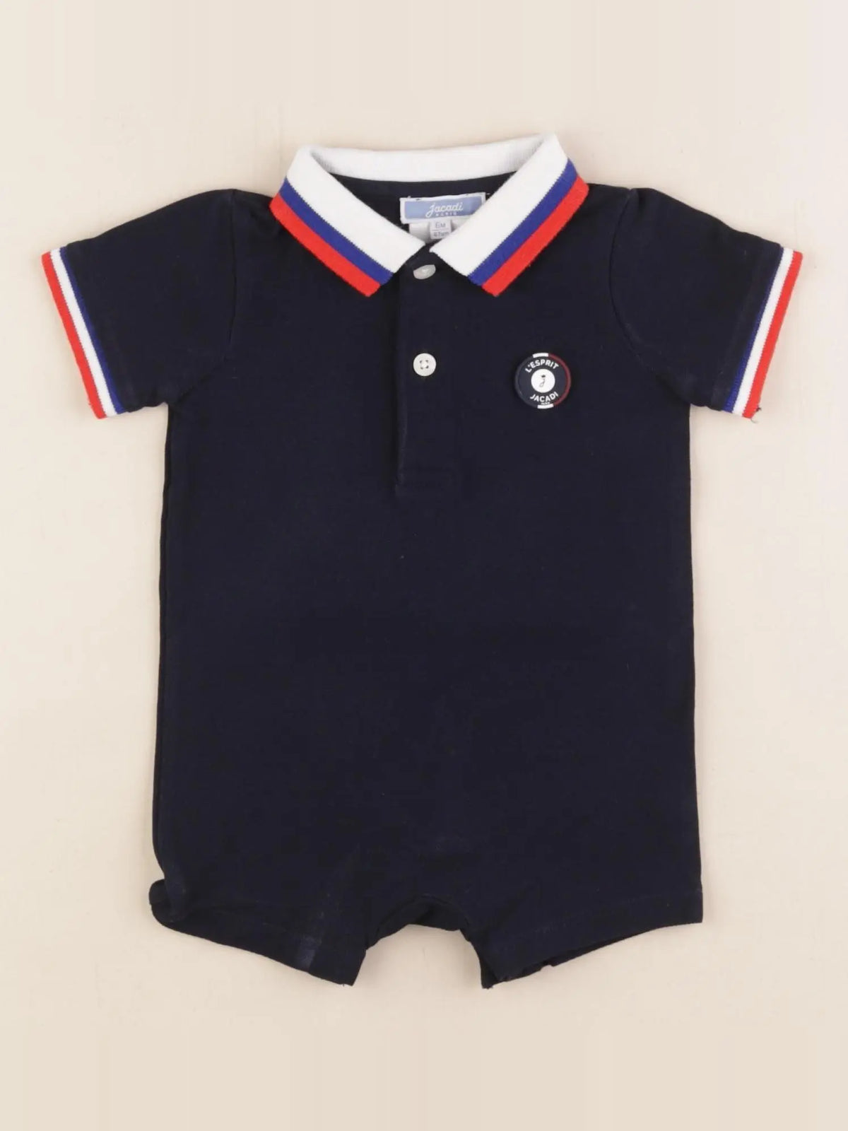 Jacadi - combinaison bleu - 6 mois