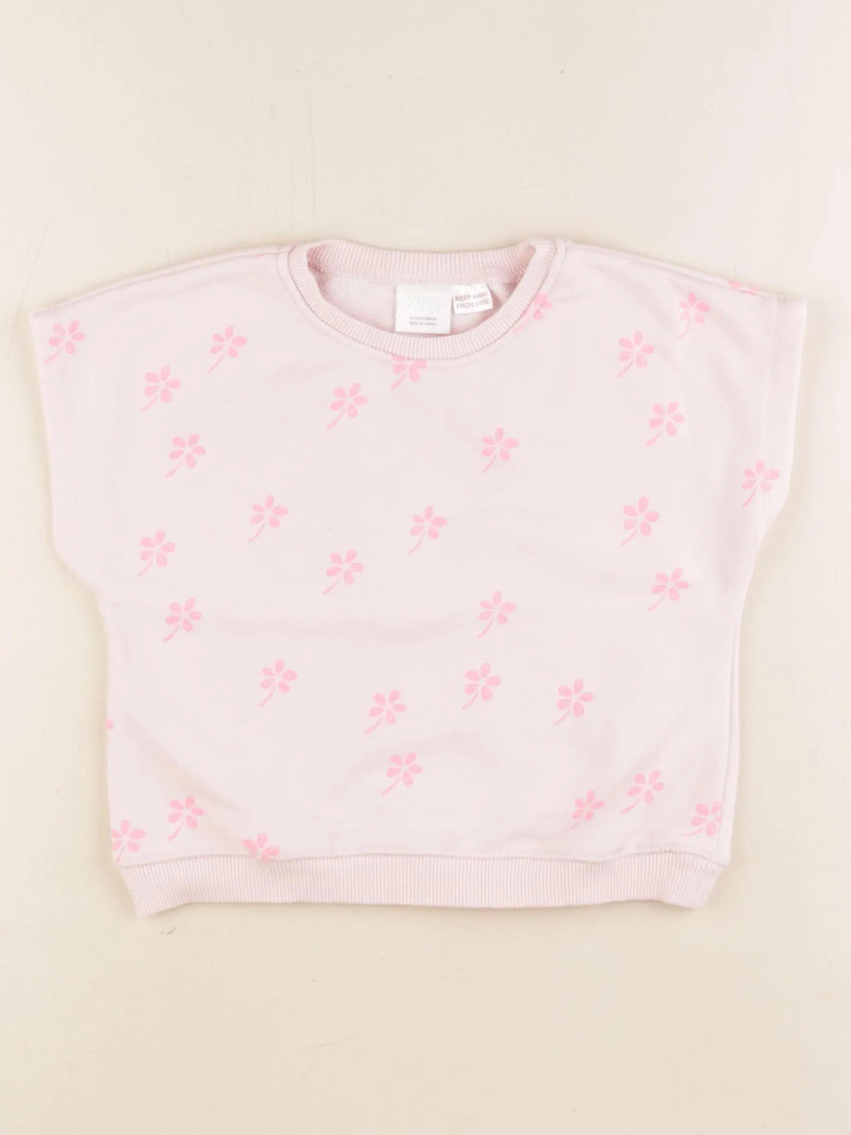Zara - tee-shirt rose - 4 ans