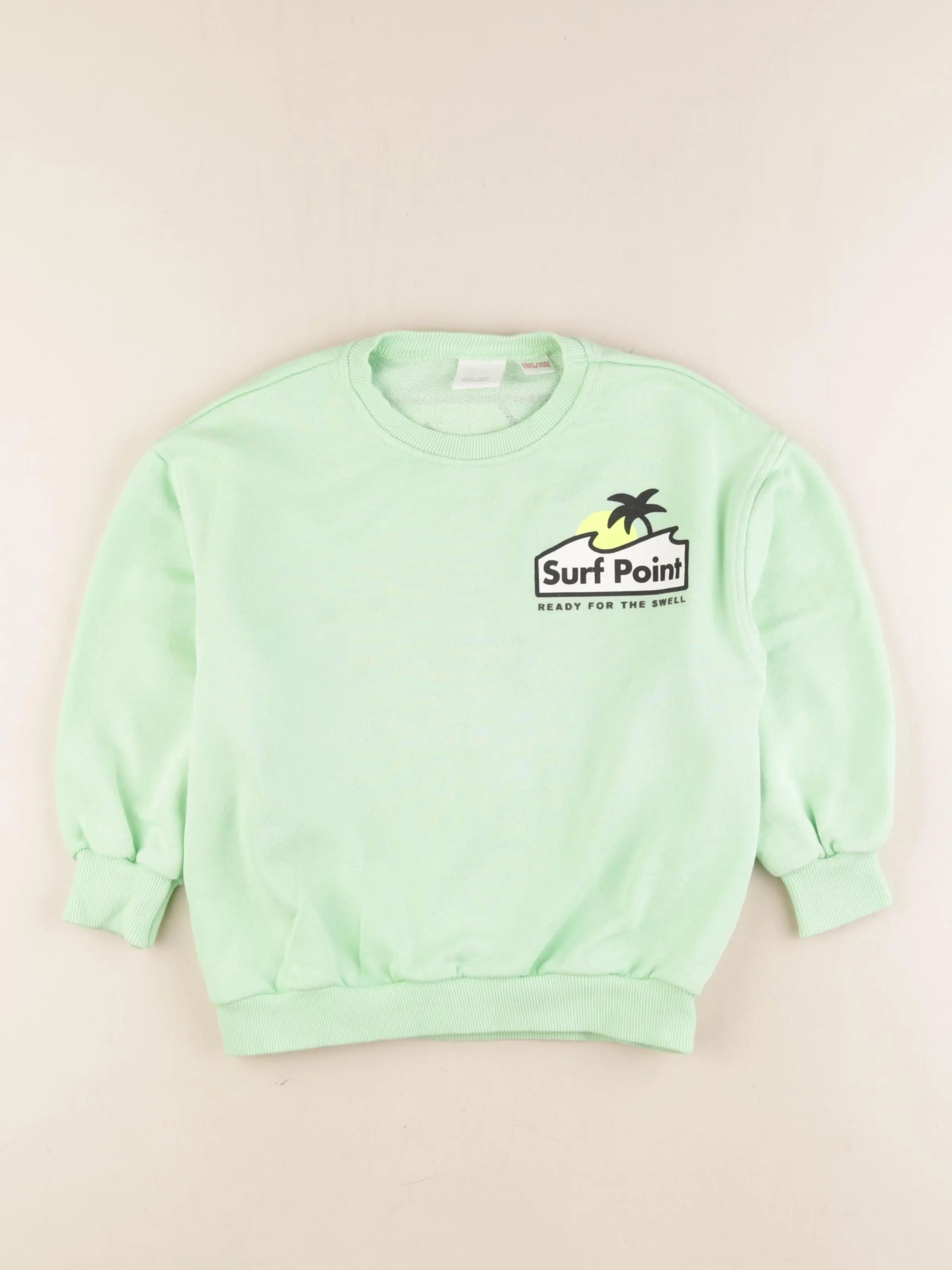 Zara - sweat imprimé au dos vert - 5 ans