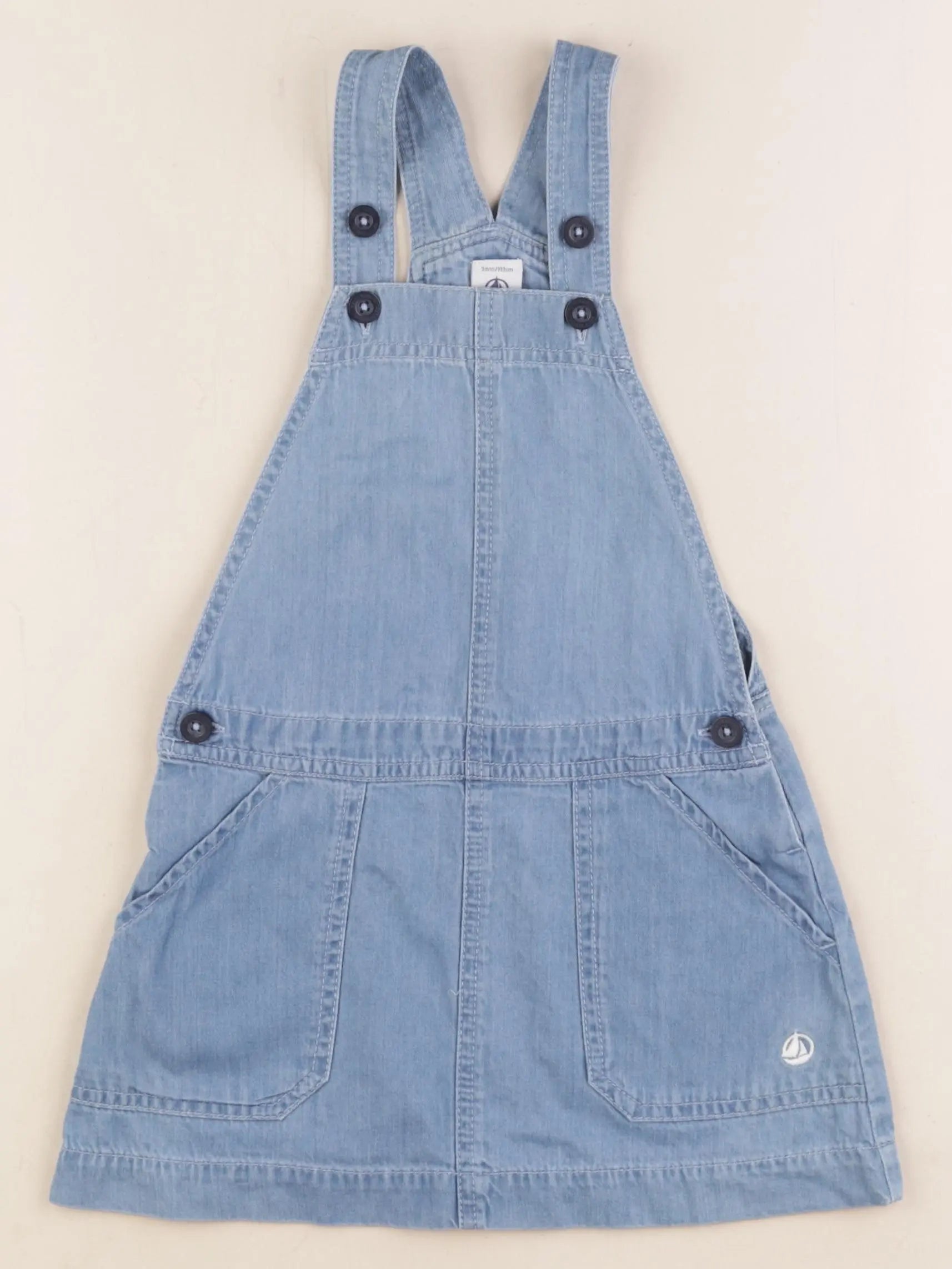 Petit Bateau - robe bleu - 5 ans