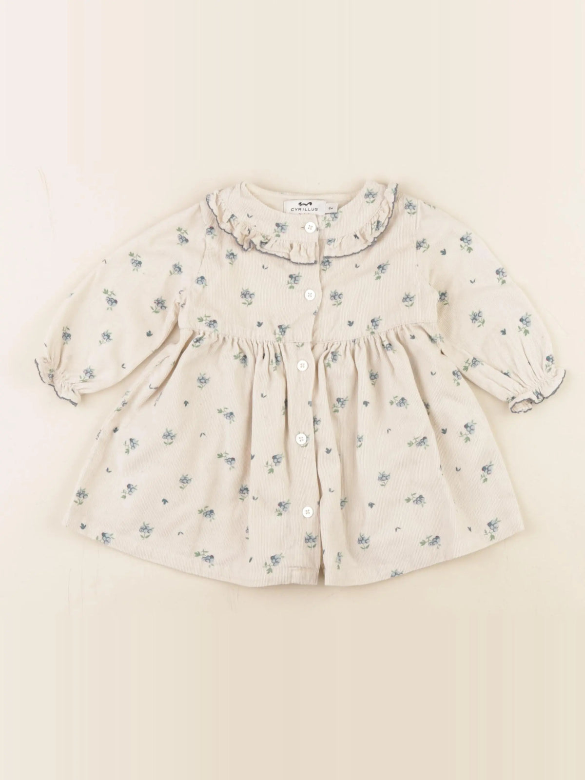 Cyrillus - robe beige - 6 mois