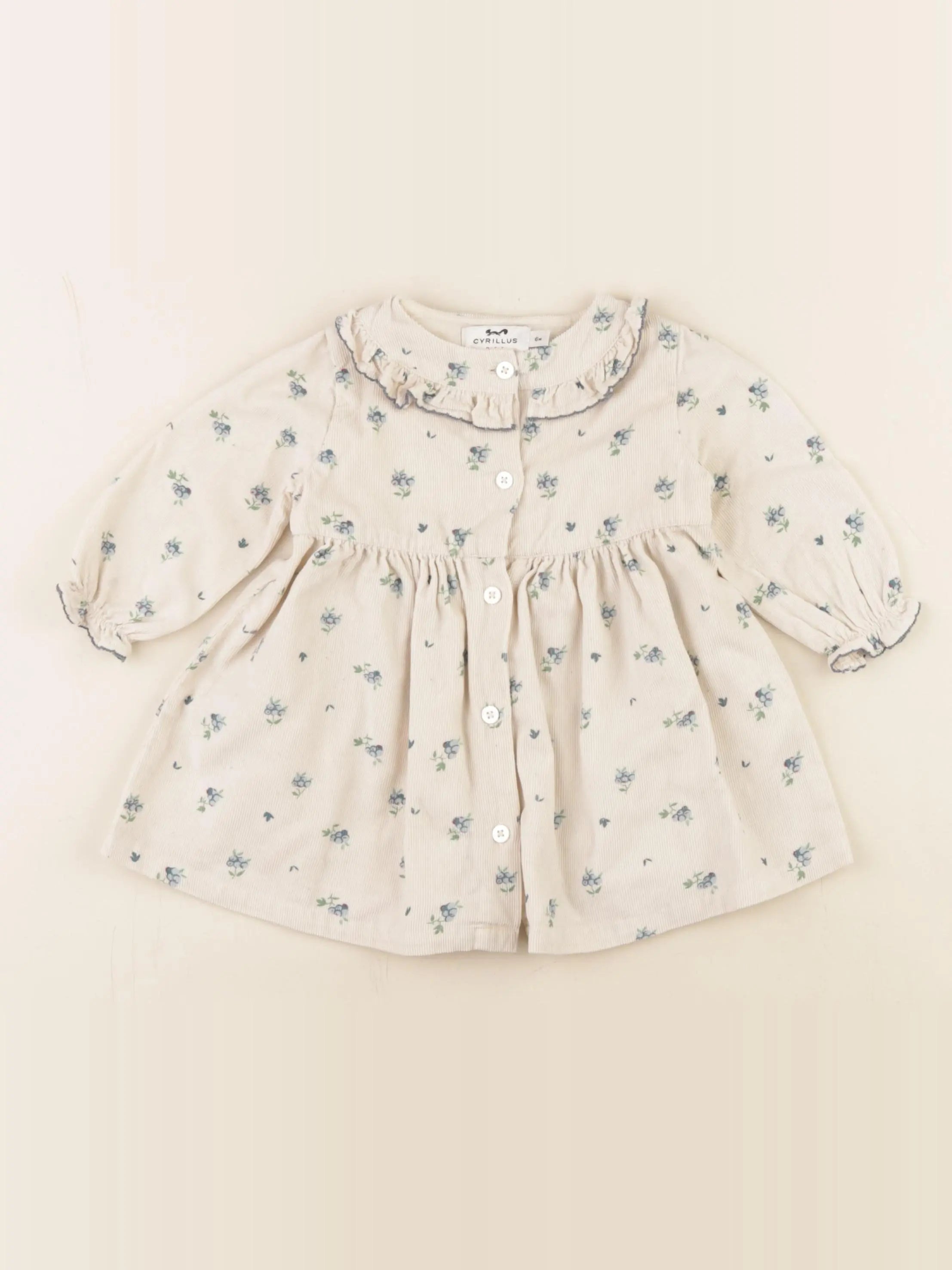 Cyrillus - robe beige - 6 mois